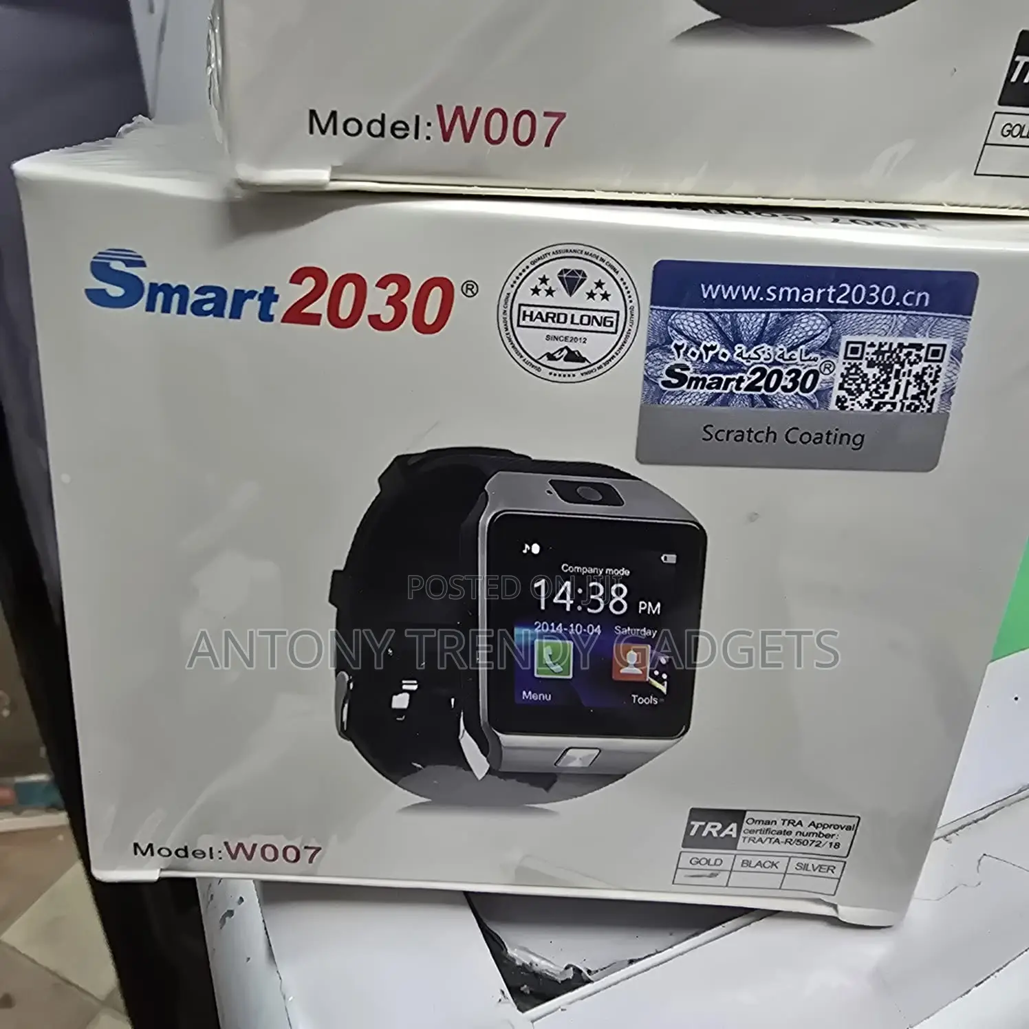 Smart 2030 W007 Bluetooth Smartwatch With Camera & Sim Slot