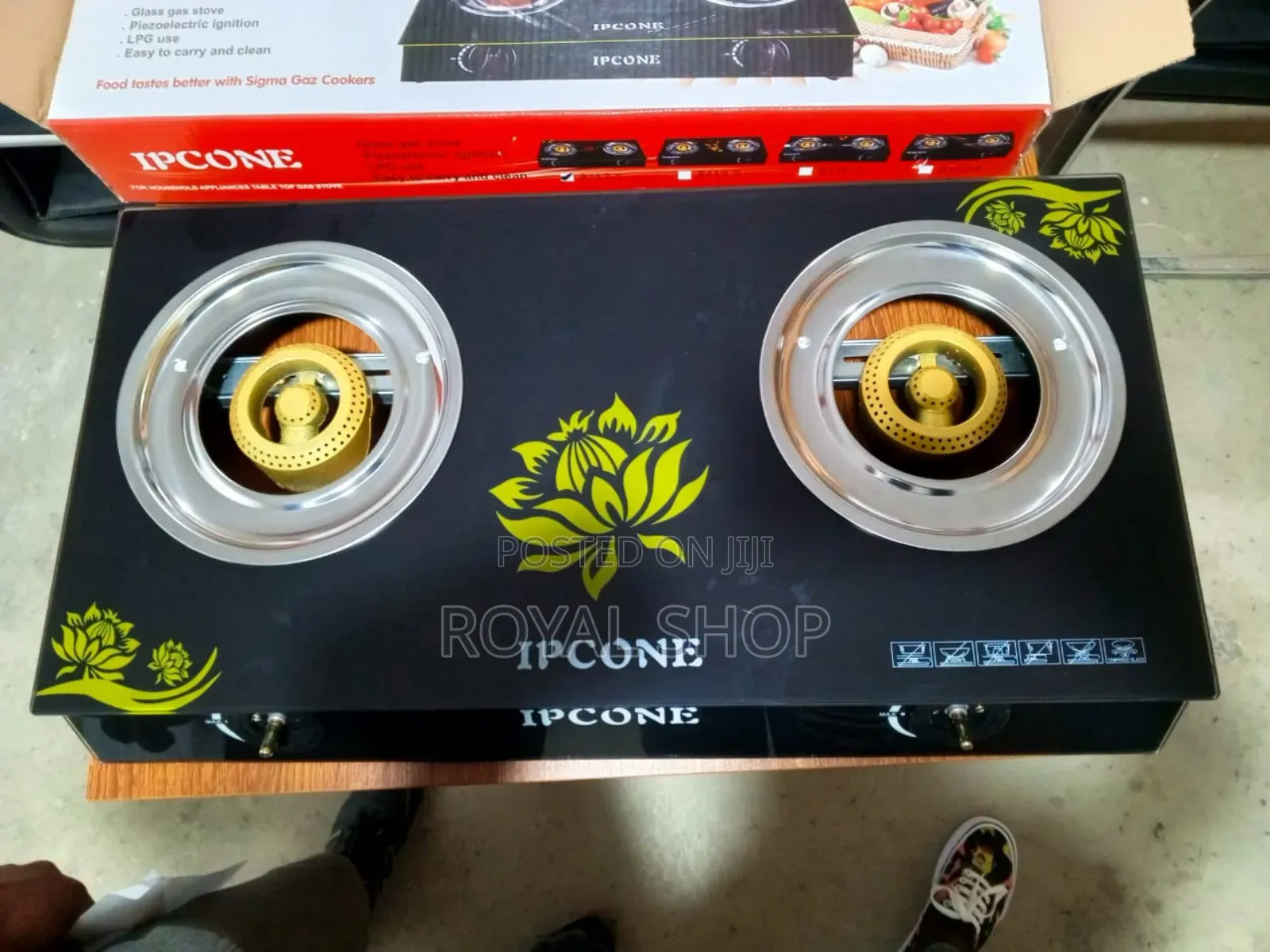 Ipcone 2 Burner Glass Cooker