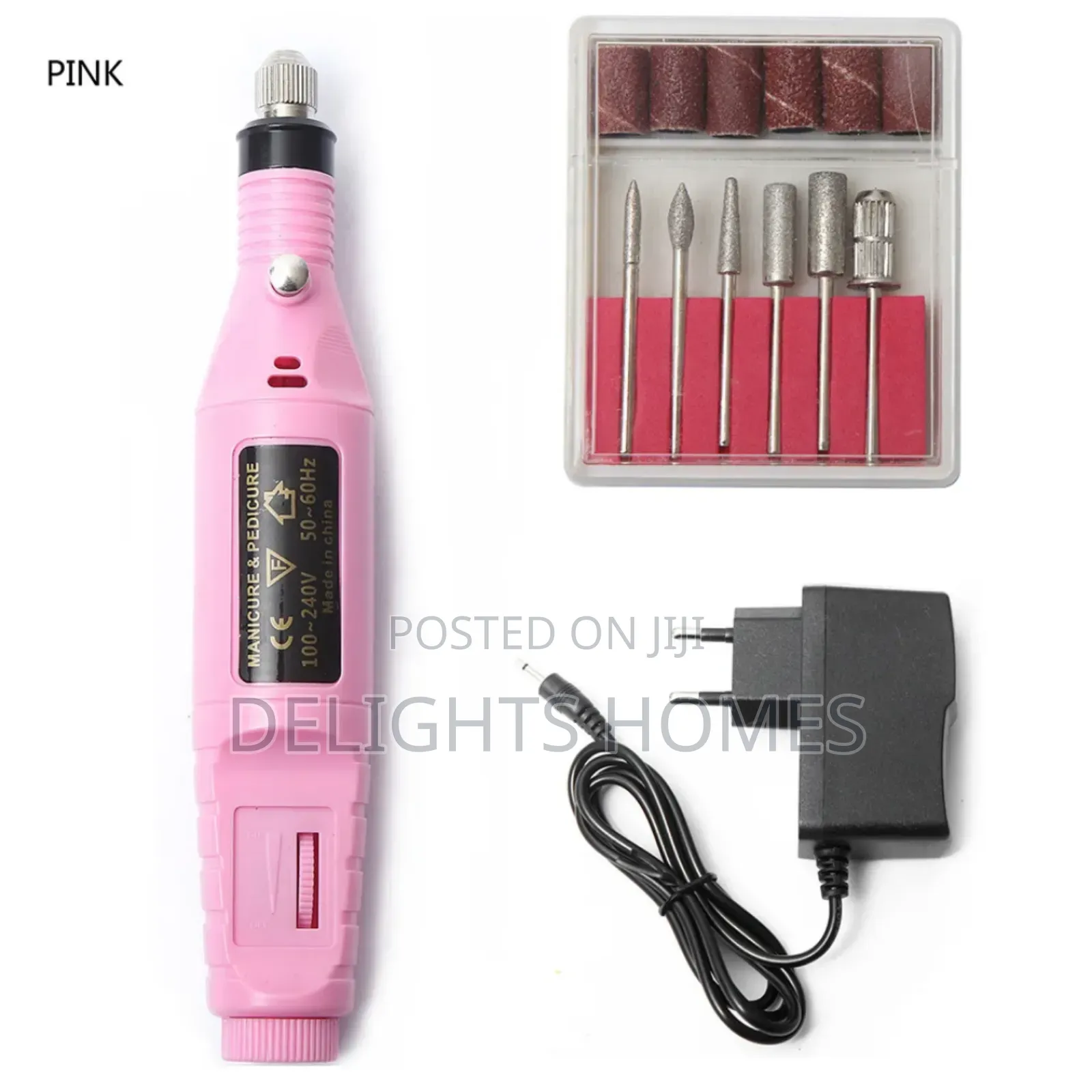 Variable Speed Rotary Nail Drill Machine With 5 Drill Bits Set-Dav