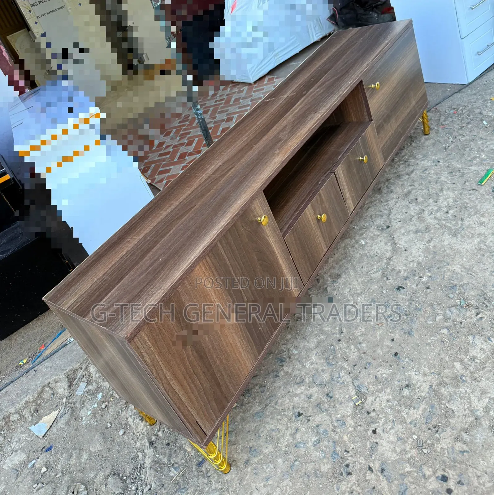 Multicolored Executive 6feet Coffee Table With Marble Topping