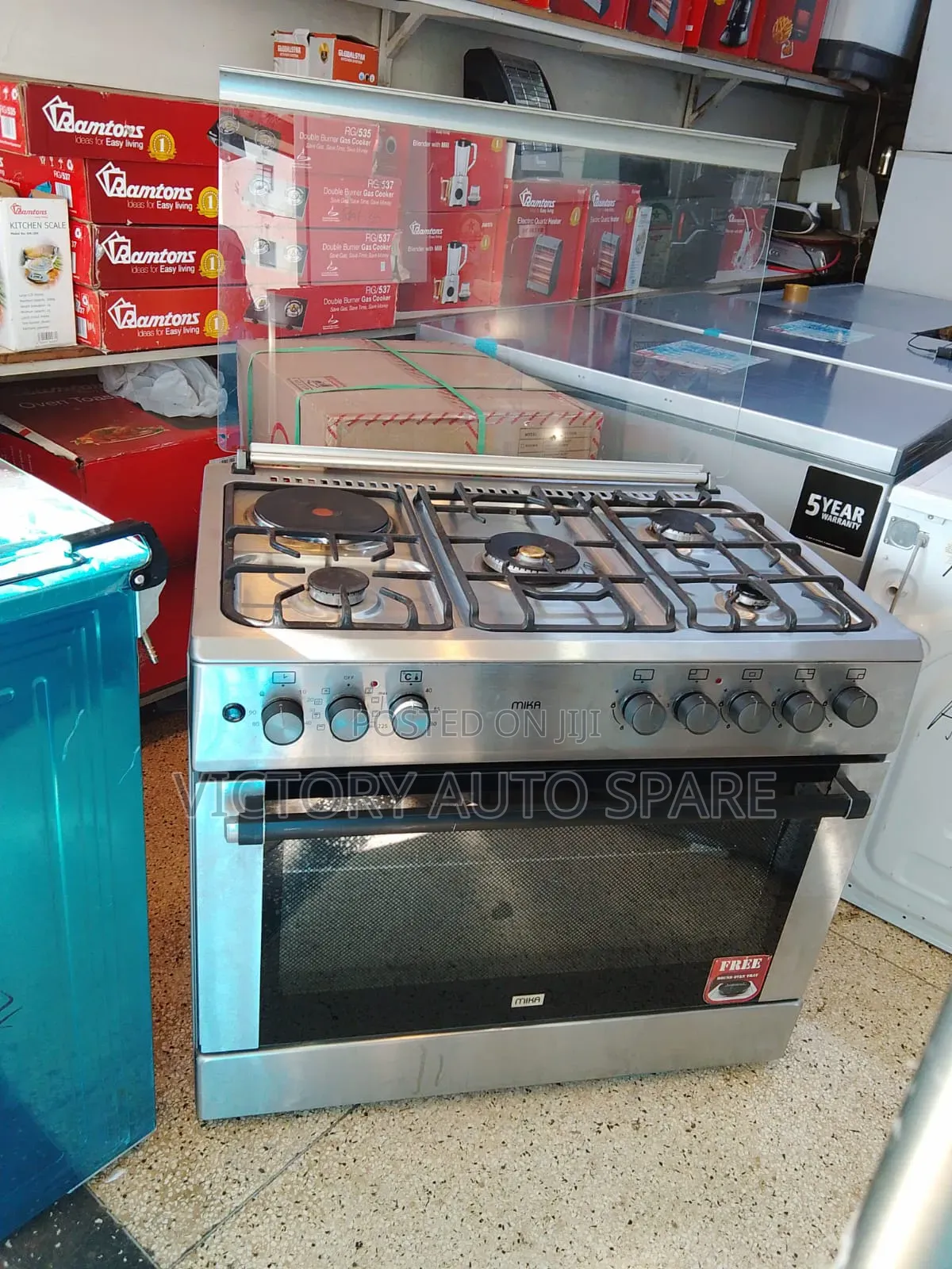 Mika 5burner Electric Cooker