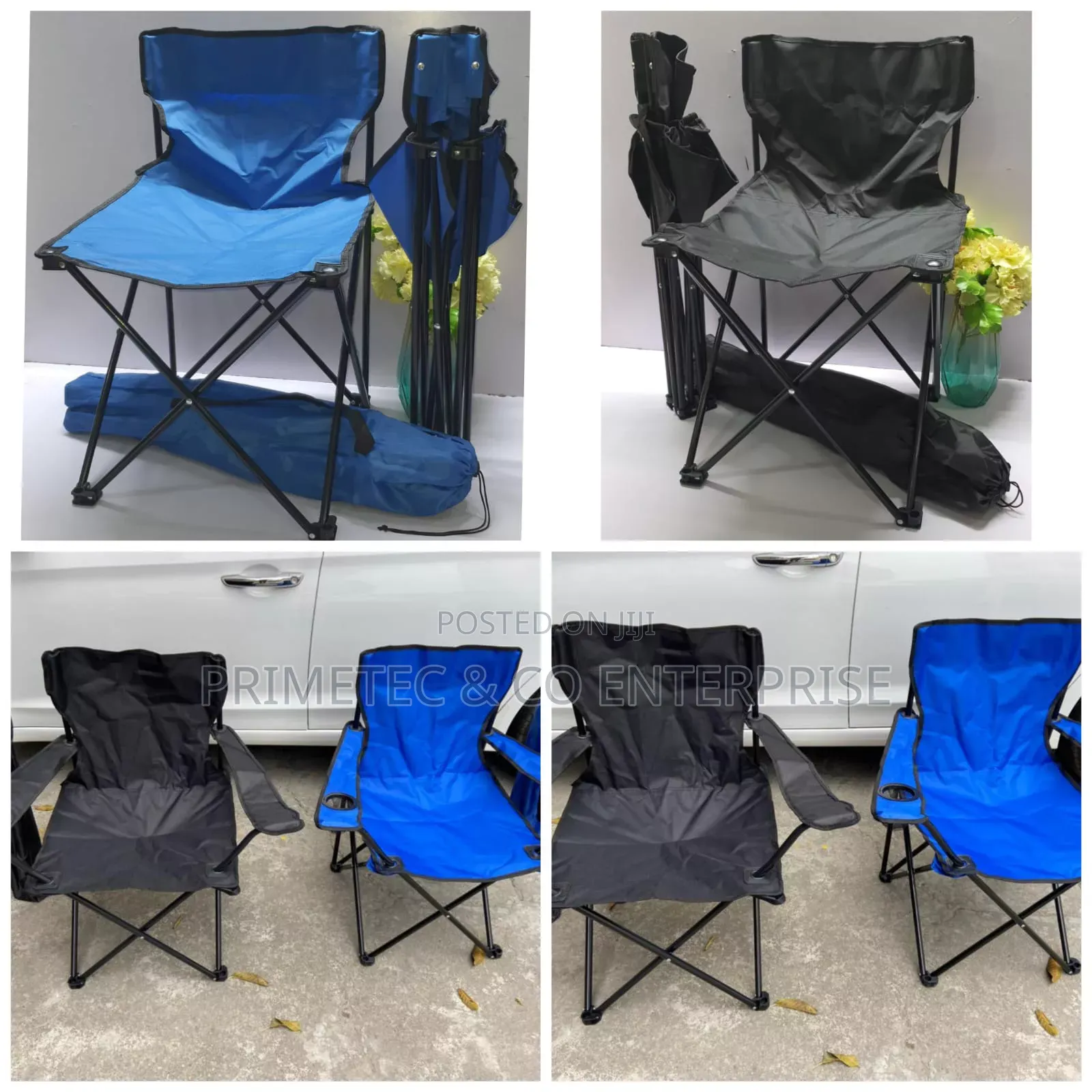 Foldable Metallic Frame Water Proof Canvas Camping Chair