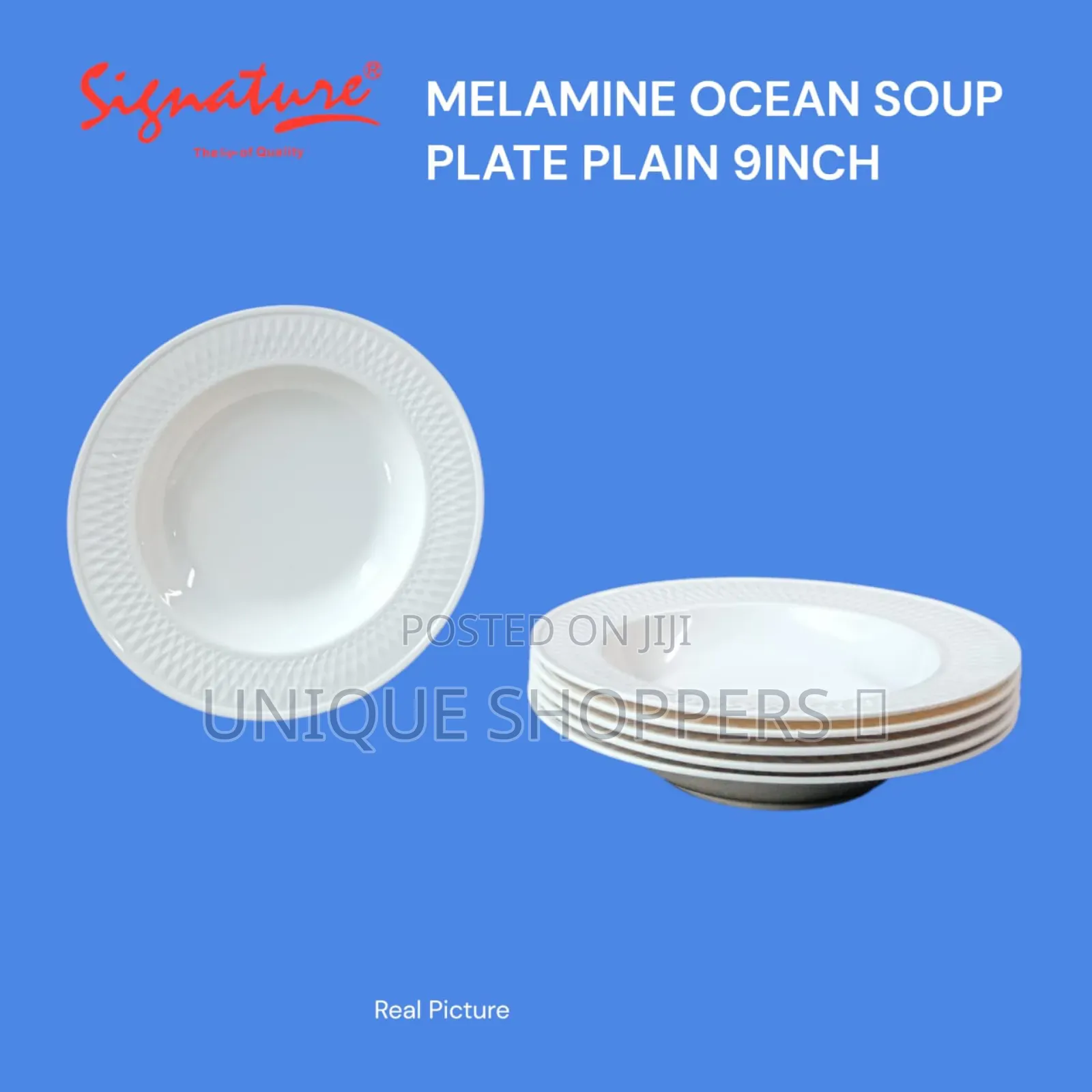 Melamine Ocean Soup Plate