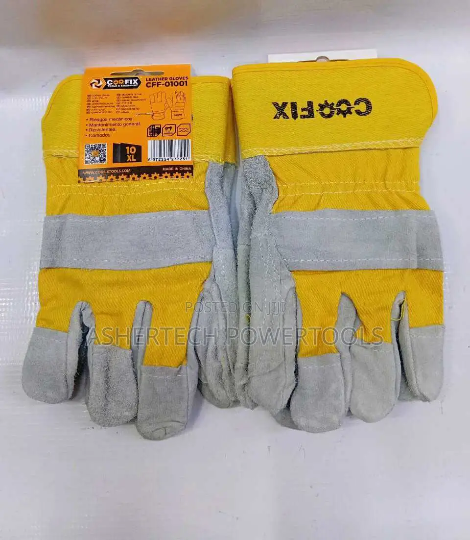 Pair Of Coofix Cff-01001 Leather Work Gloves.