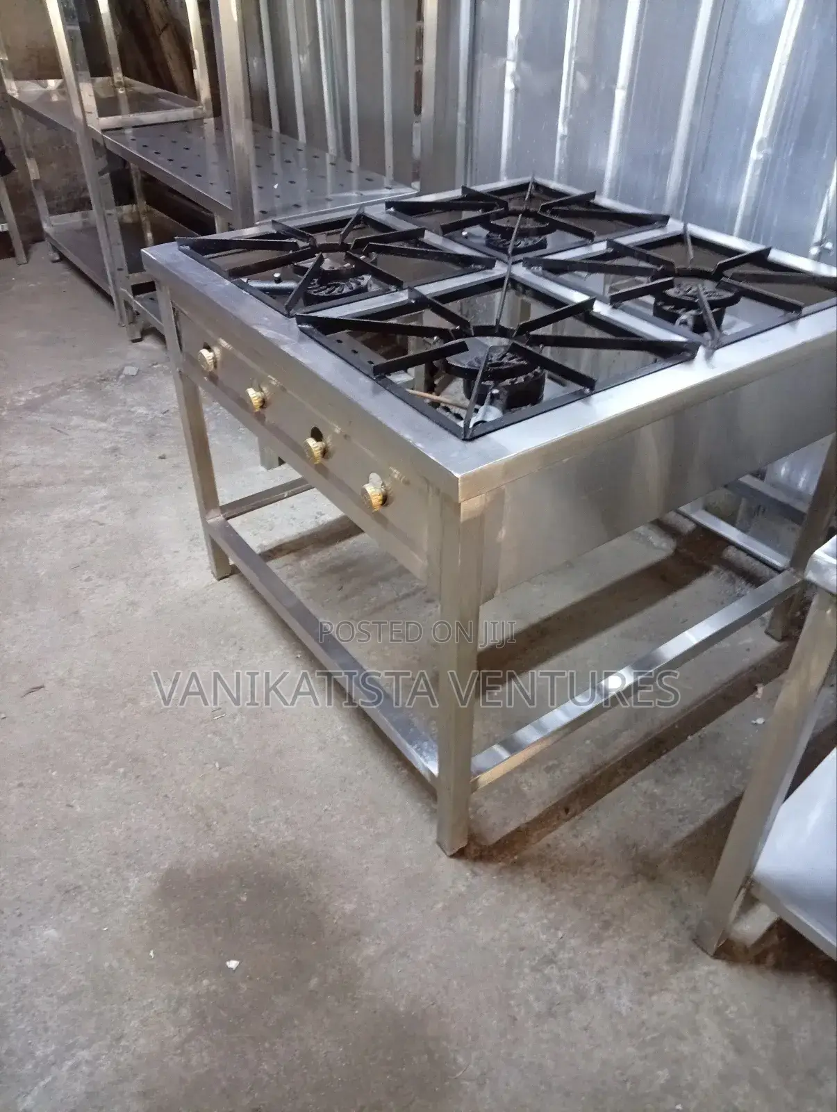 Four Gas Burners Commercial Cooker, Pay After Receiving the Parcel