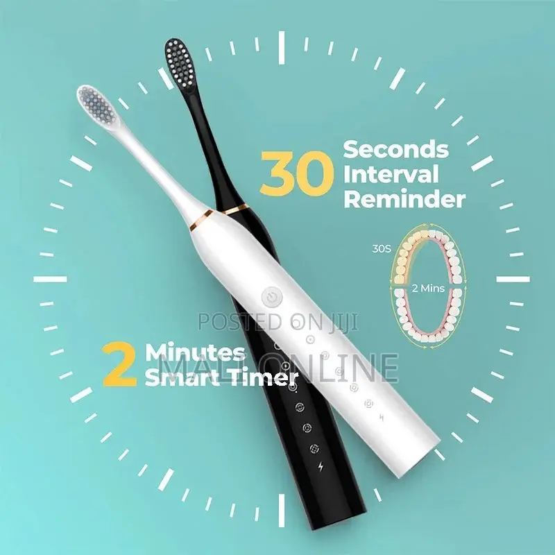 Sonic Electric Toothbrush Usb Rechargeable 6 Modes Ipx7 Waterproof