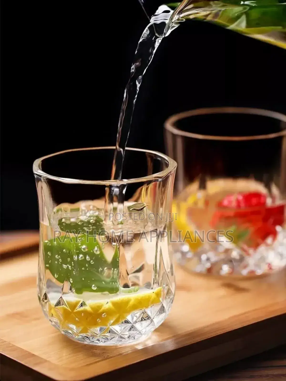 Short Diamond Glass Set Comes as a Set of 6 Pcs.Capacity 320ml