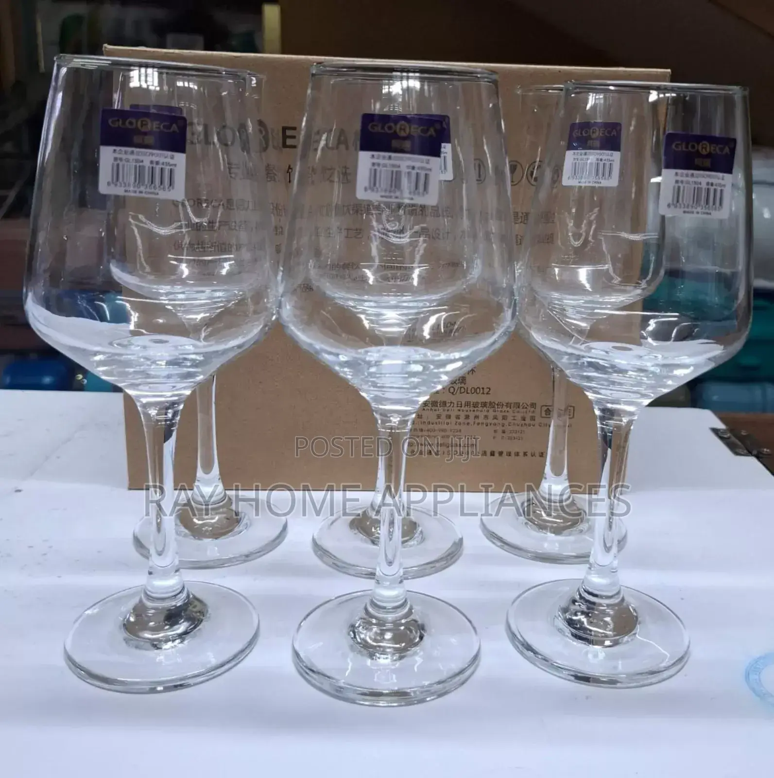 435 Ml Wine Glasses 
Per Set of 6 PCS