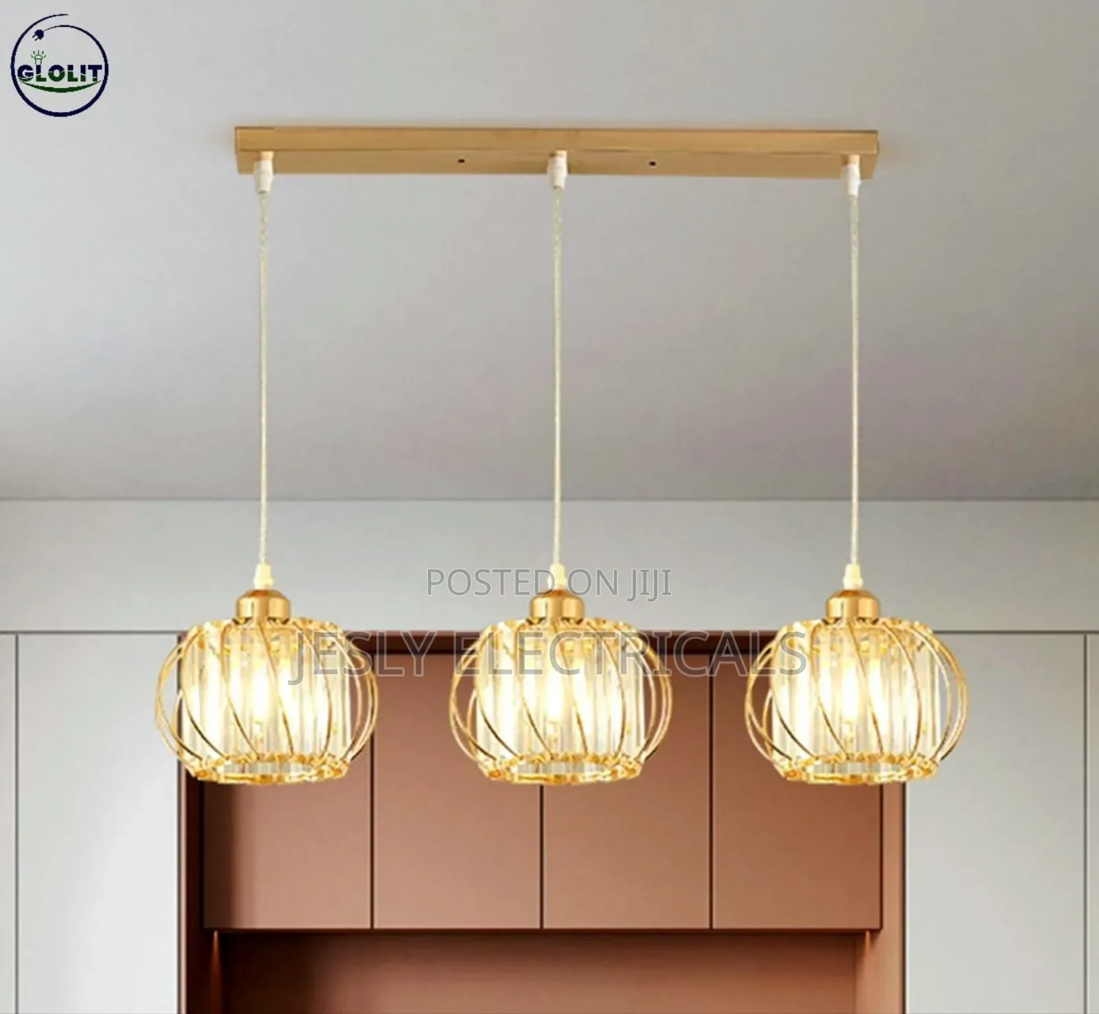 Glolit 3-in-1 Crystal Pendant Chandeliers