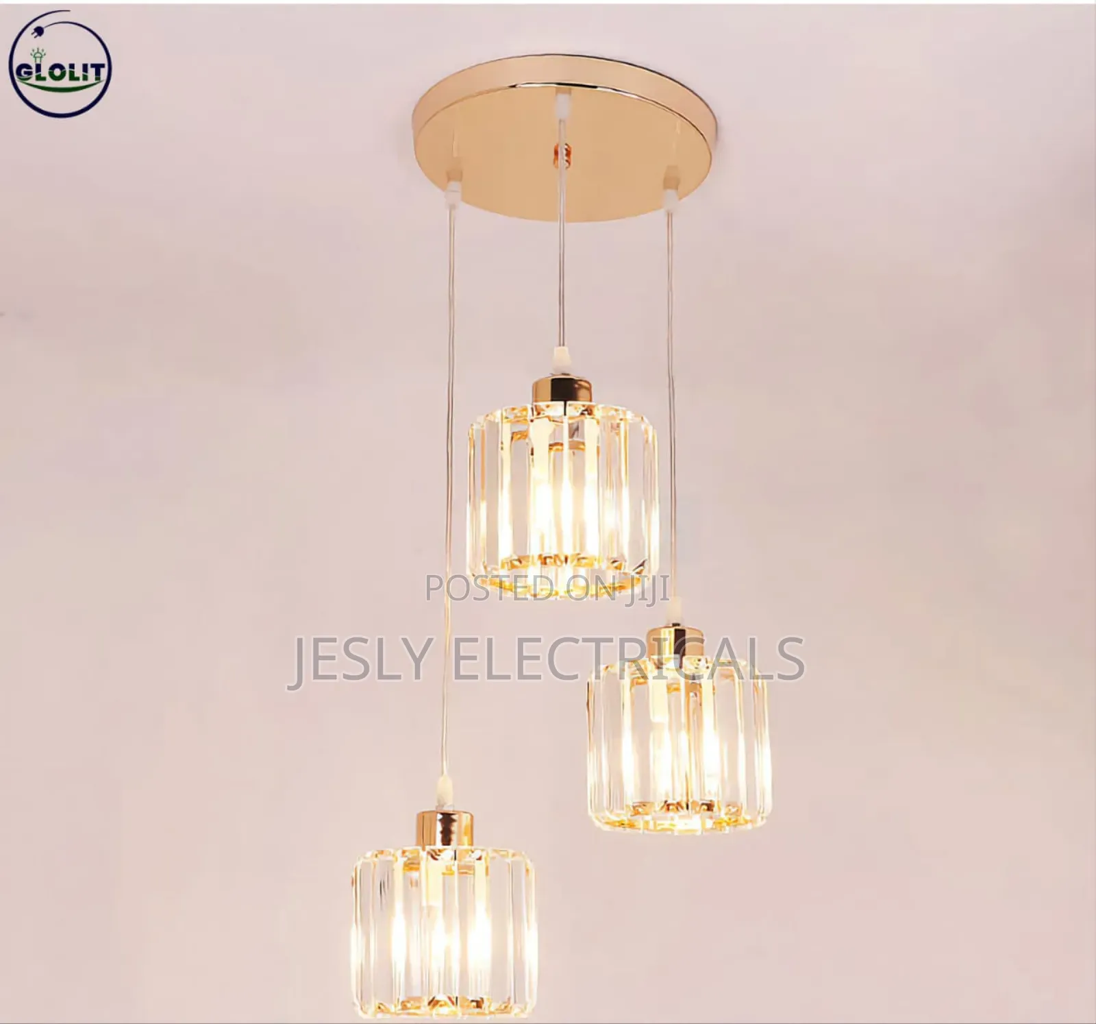 Glolit 3-in-1 Crystal Pendant Chandeliers