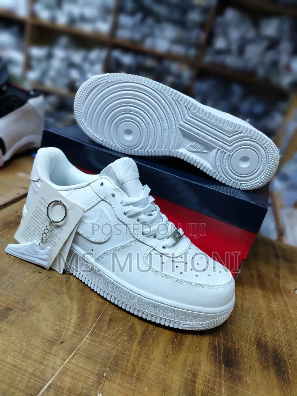 White Nike Air Force 1 Low-Top Sneakers