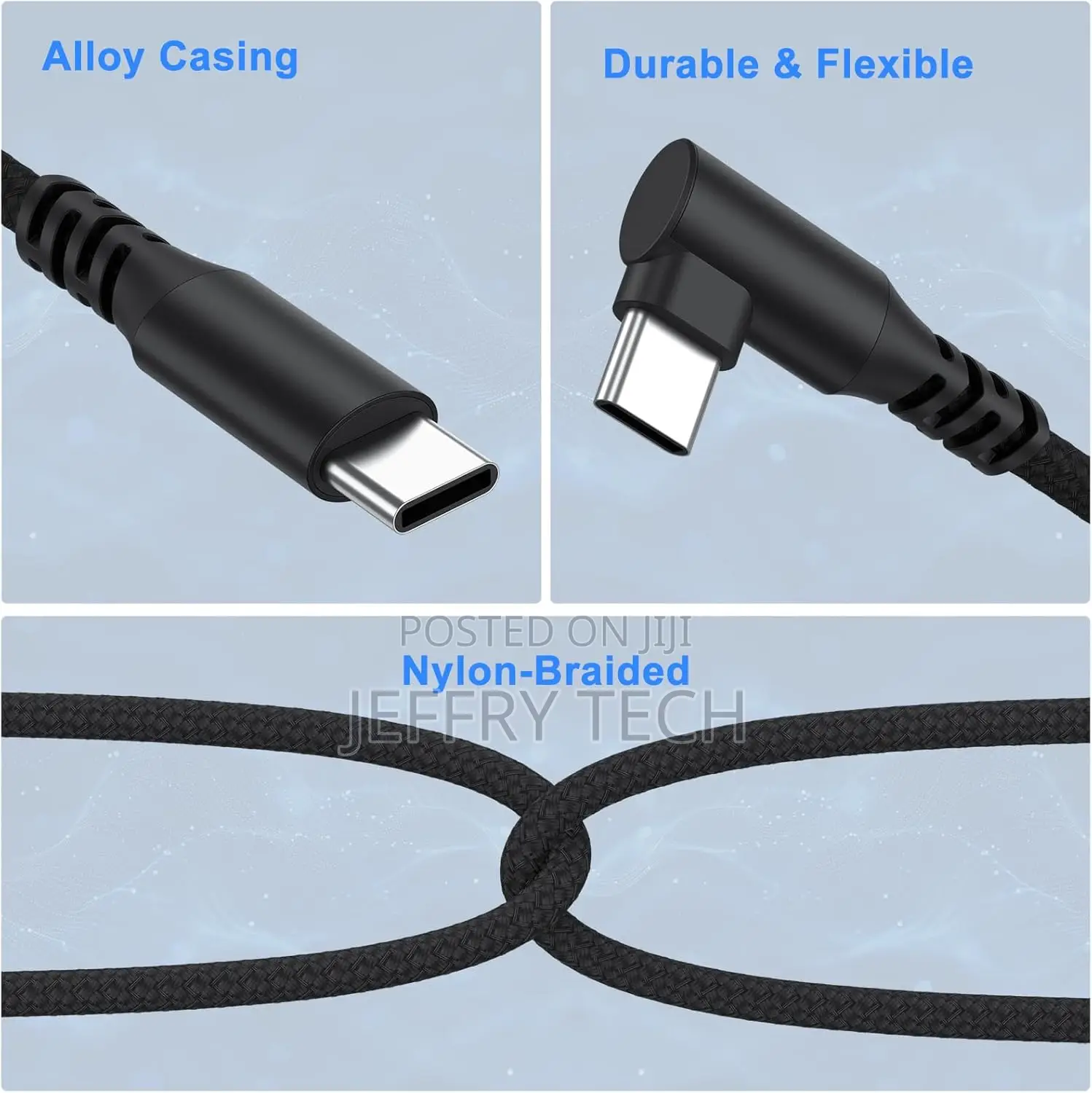 100w Usb C to Usb C Cable, 2m Usbc to Usbc Pd Fast Charging, Nylon Bra