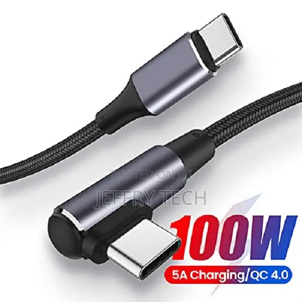 Type C to Type-C Fast Pd Charging Cable (2 Meters, Black)