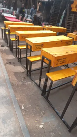 3 Seater School Desks