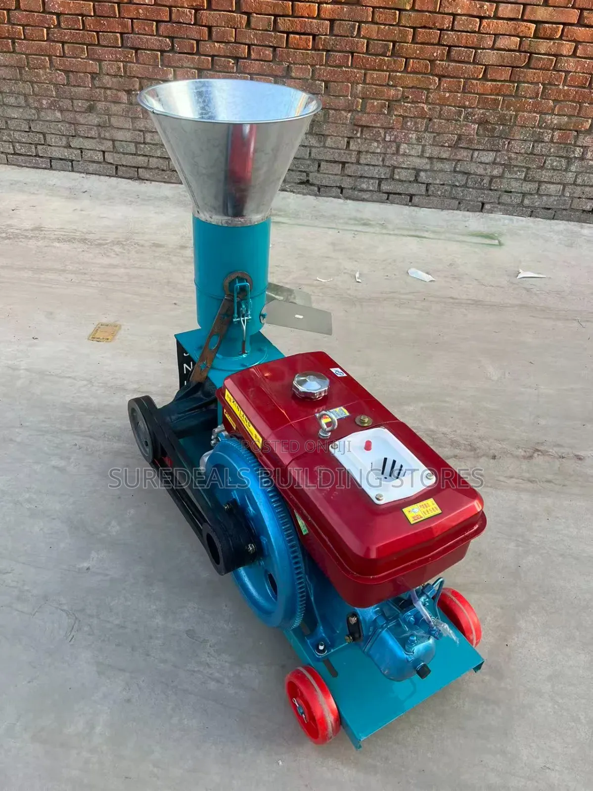 Diesel-engine-driven Animal Feed Pellet Machine.