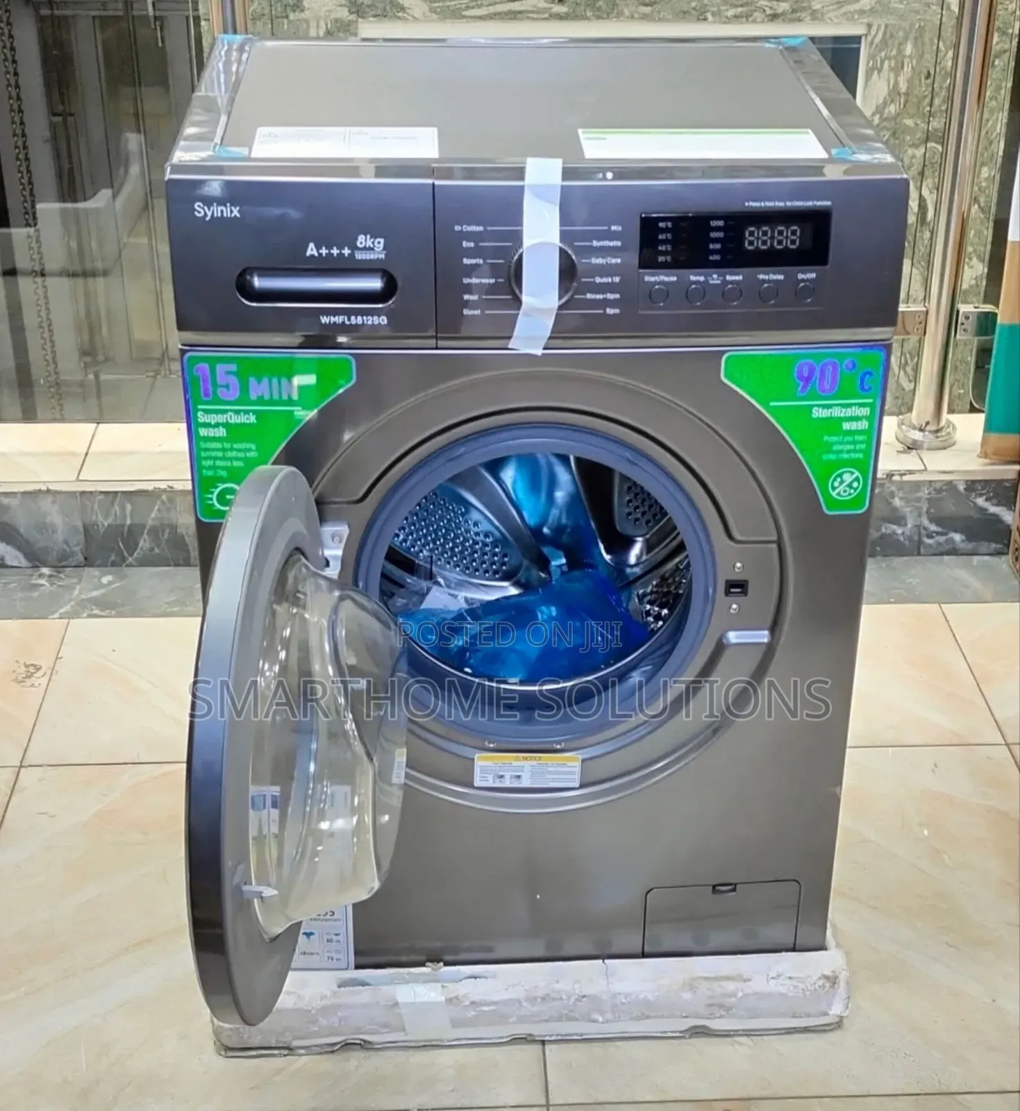 Syinix 8kg Front Load Washing Machine _ Enegry Saving