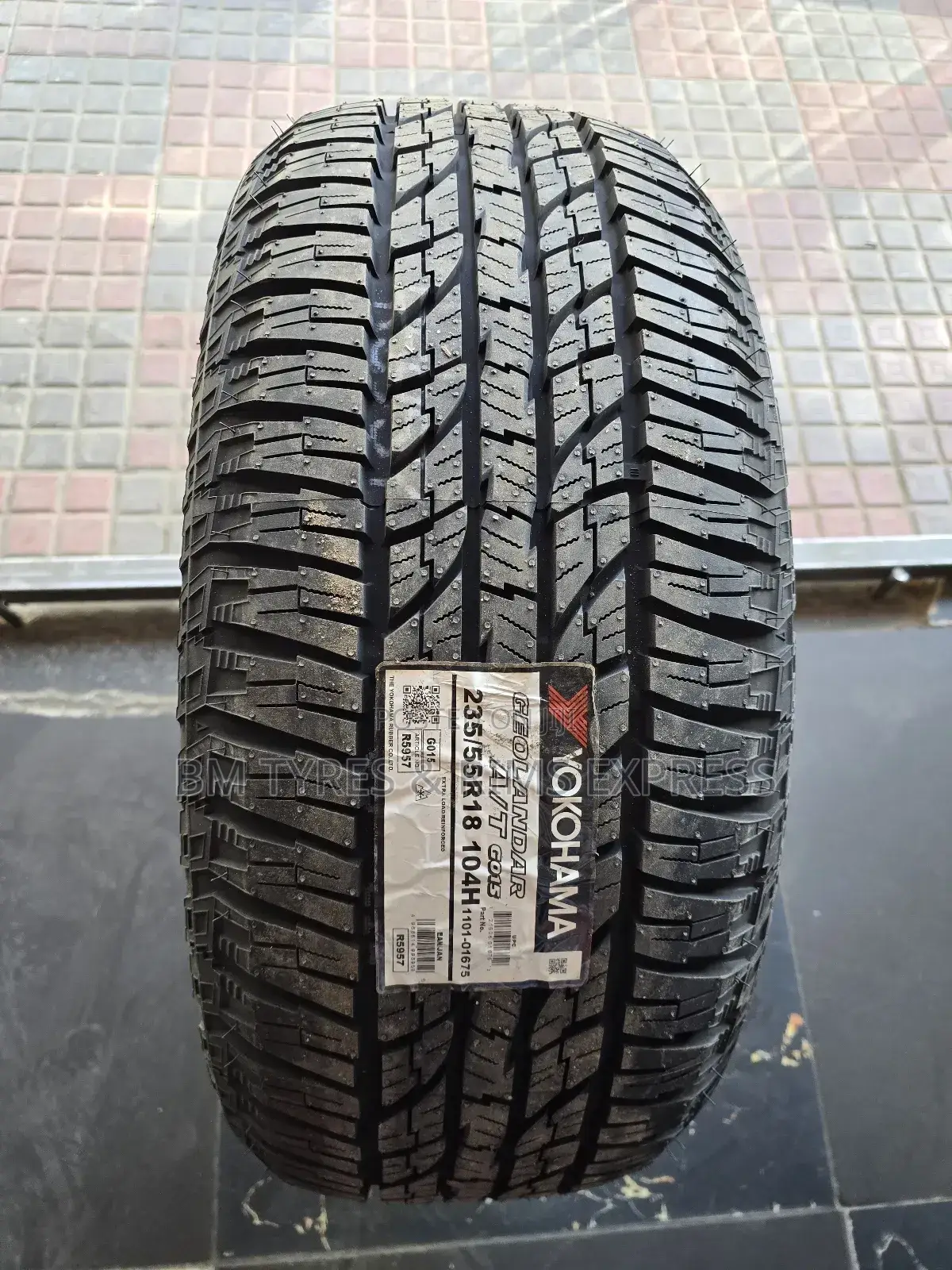 235 /55 R18 Yokohama Tyres (G015) Thailand.