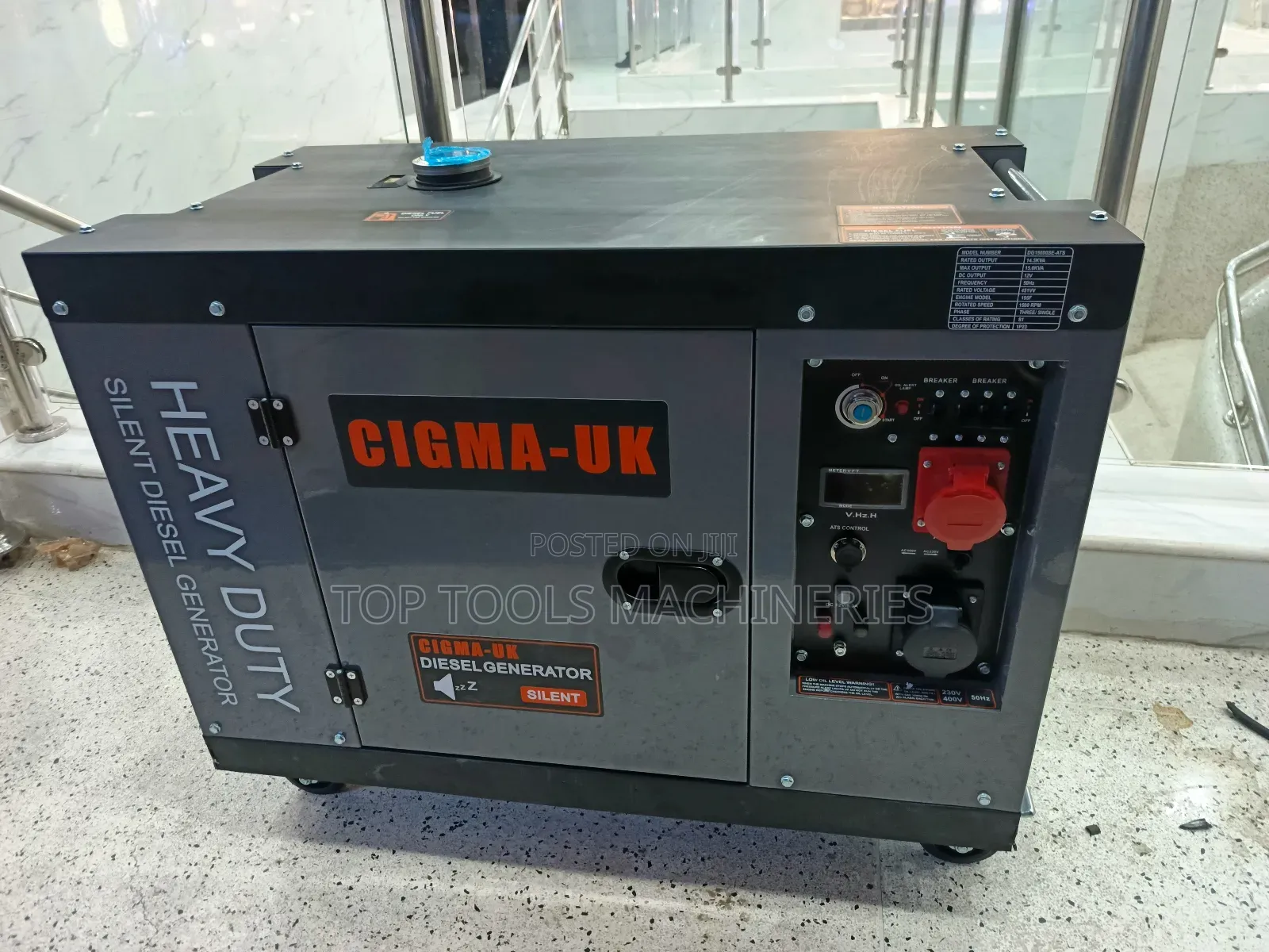 Cigma Uk 15kva Three Phase Diesel Silent Generator
