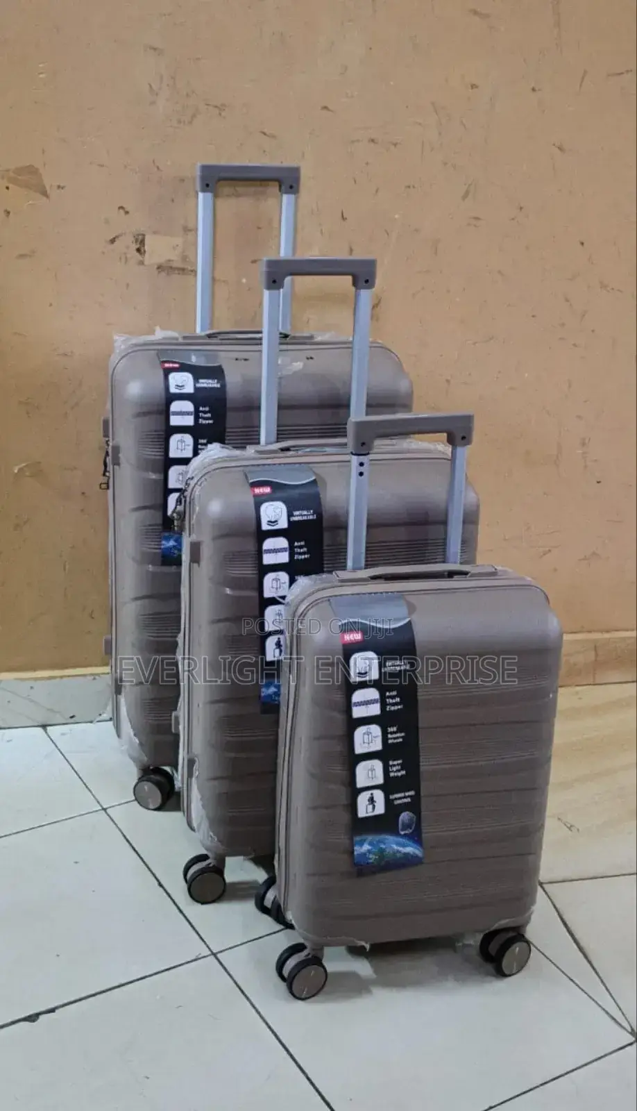 3 in 1 Unbreakable Pp Suitcase