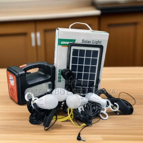 Dat at-9011b Solar Home System With Usb Charging Fm Radio