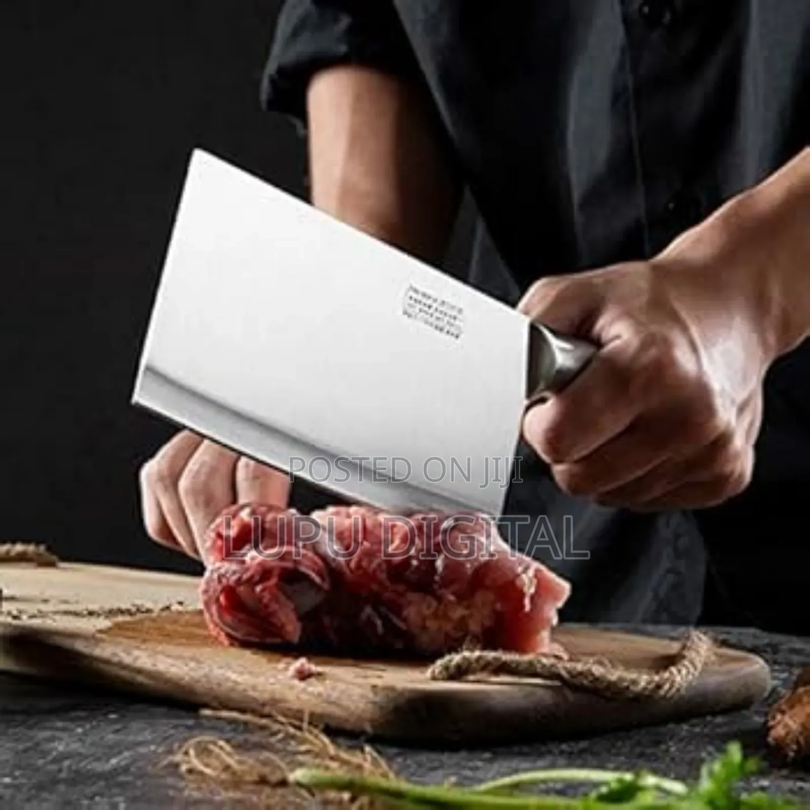 *Jinjunli Big Bone Cleaver Knife 30cm Long, 7cm Width, Handle 12cm