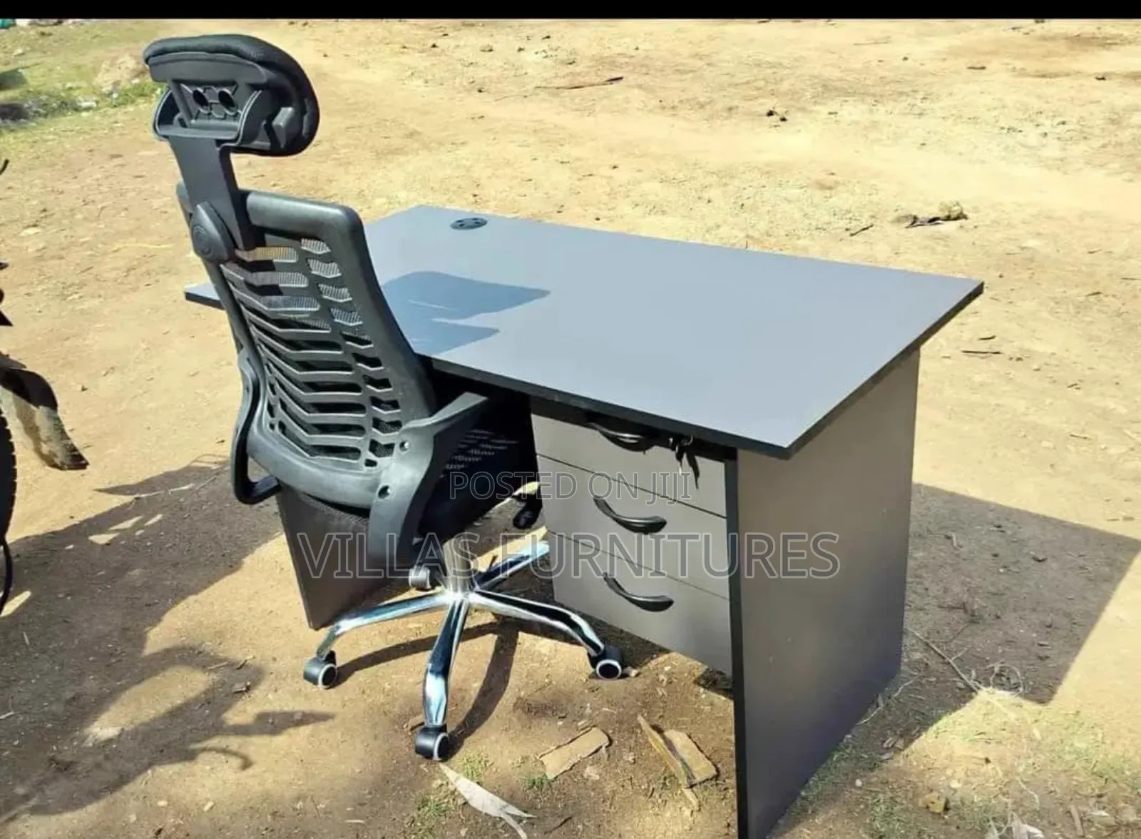 Fabalaxe Headrest Chair and Office Desk