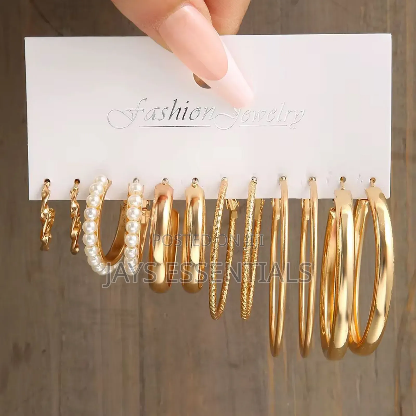 Stud and Hoop Sets of Earrings