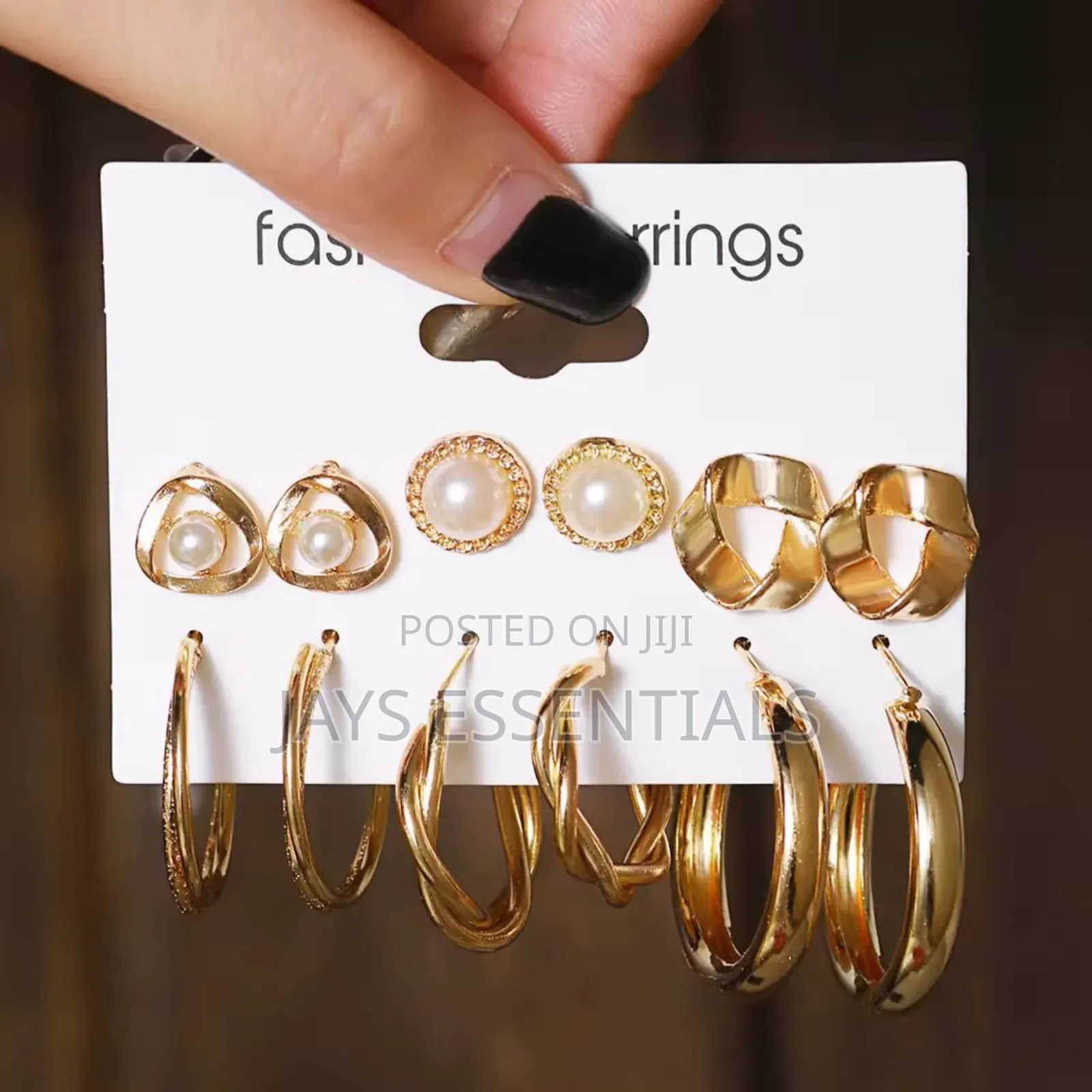 Stud and Hoop Sets of Earrings
