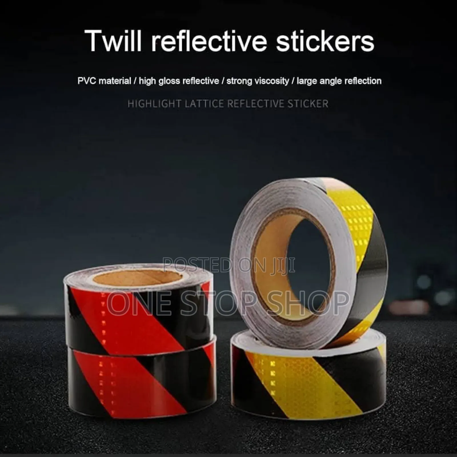 25m Red_ Black Or Black _yellow Reflective Tape