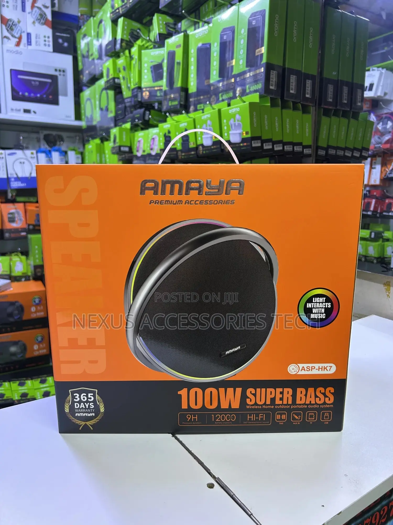 Amaya 100w Super Bass Bluetooth Speaker - Loud,Clear,365 Days Warranty