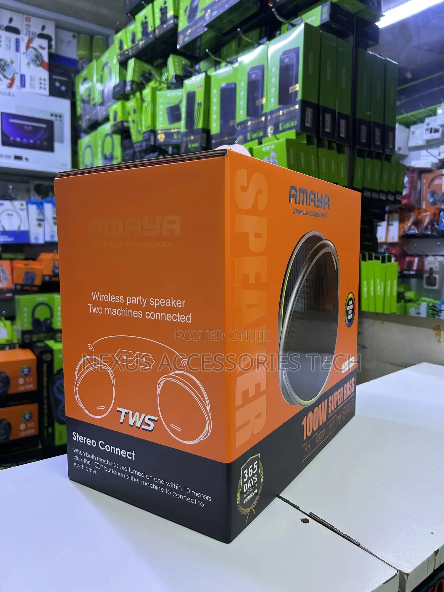 Amaya 100w Super Bass Bluetooth Speaker - Loud,Clear,365 Days Warranty