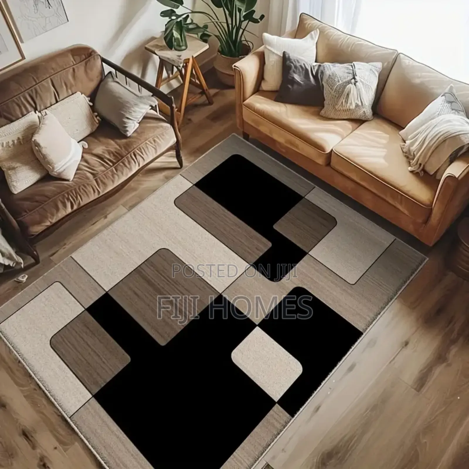3d Carpet - Geometric Color Pattern - 7 by 10 Ft