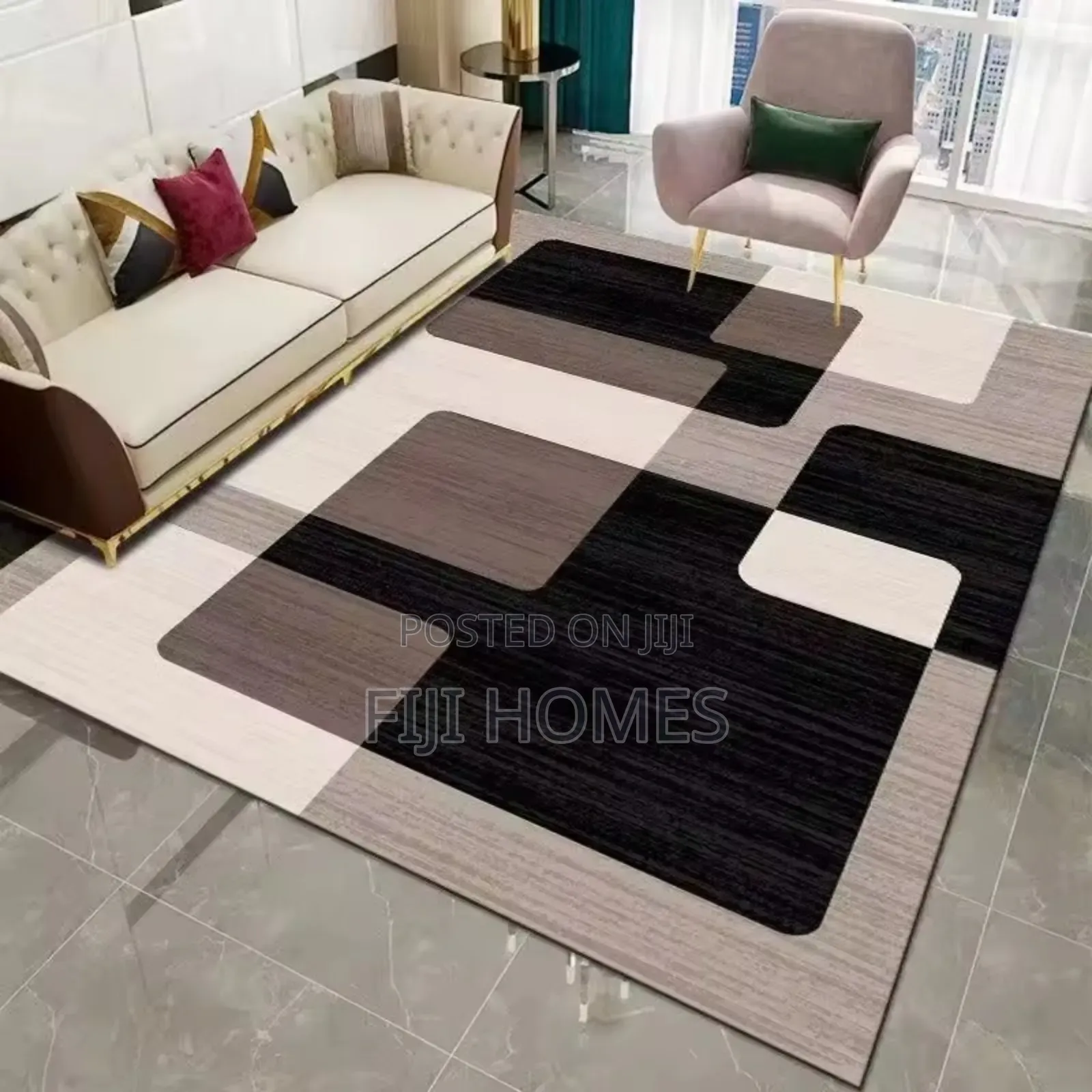 3d Carpet - Geometric Color Pattern - 7 by 10 Ft