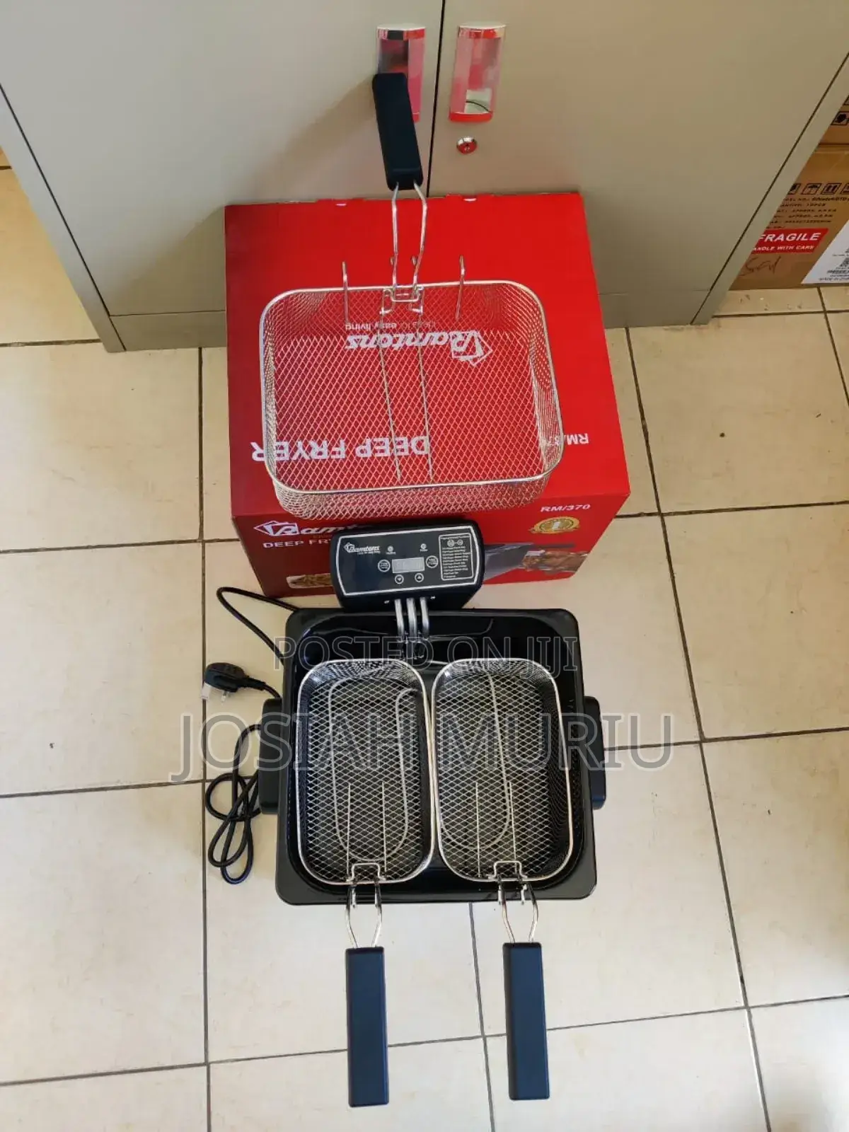 Ramtons Rm/370 Double Deep Fryer.