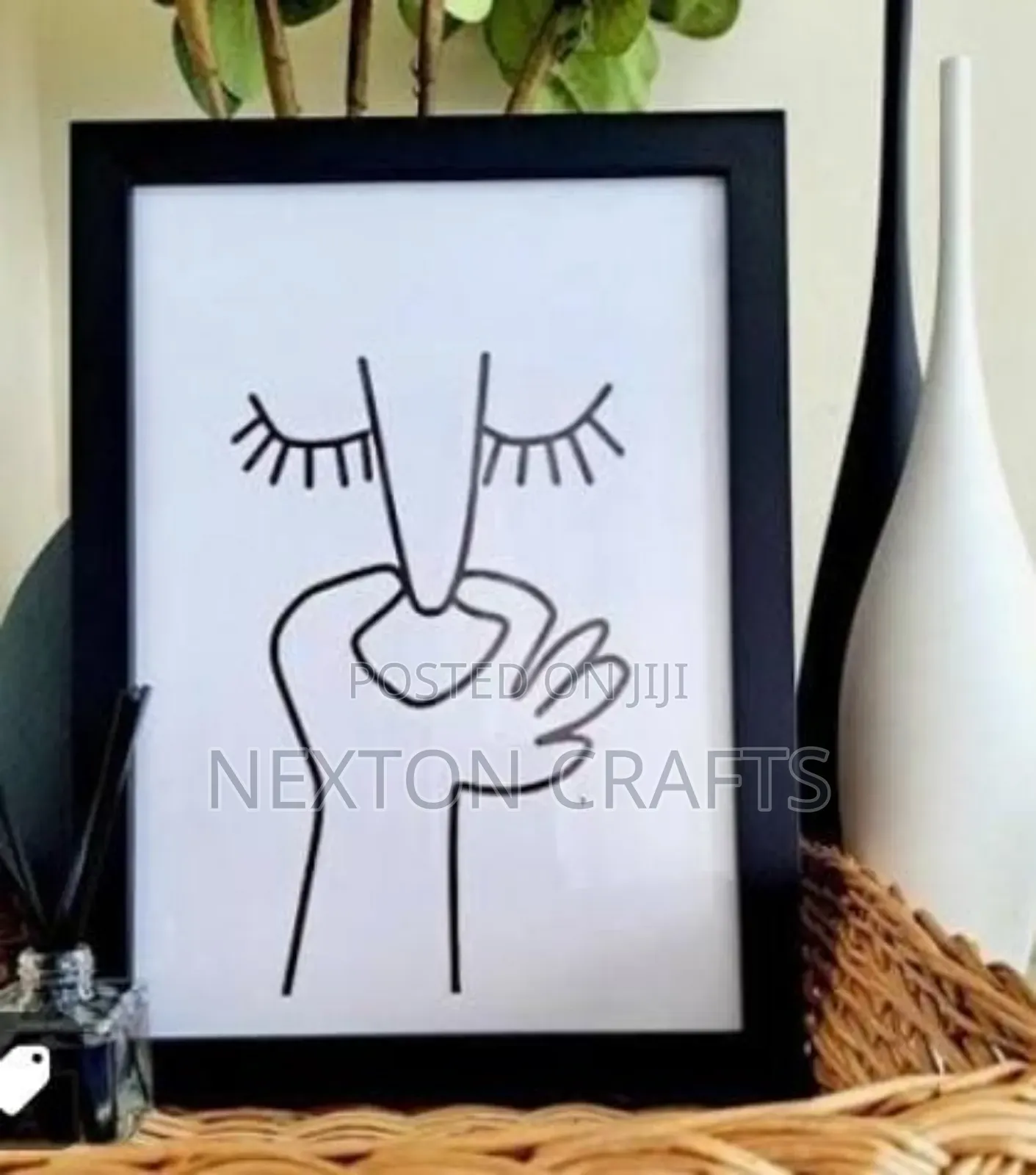 A4 Black Picture Frame With Stand