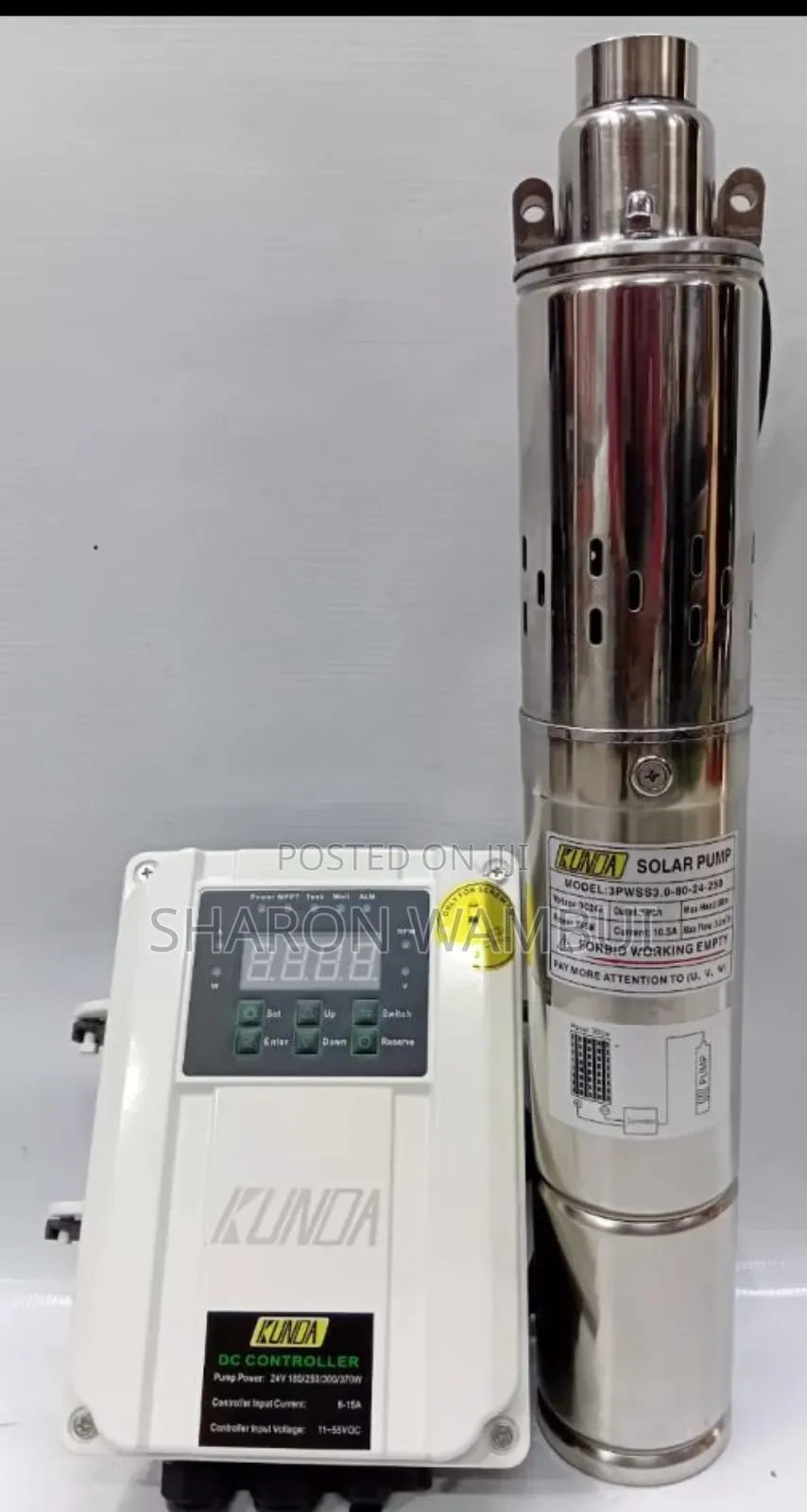 Brand New Kund Solar Pump 250w Head 80m/250w Kunda Solar Pump 80m