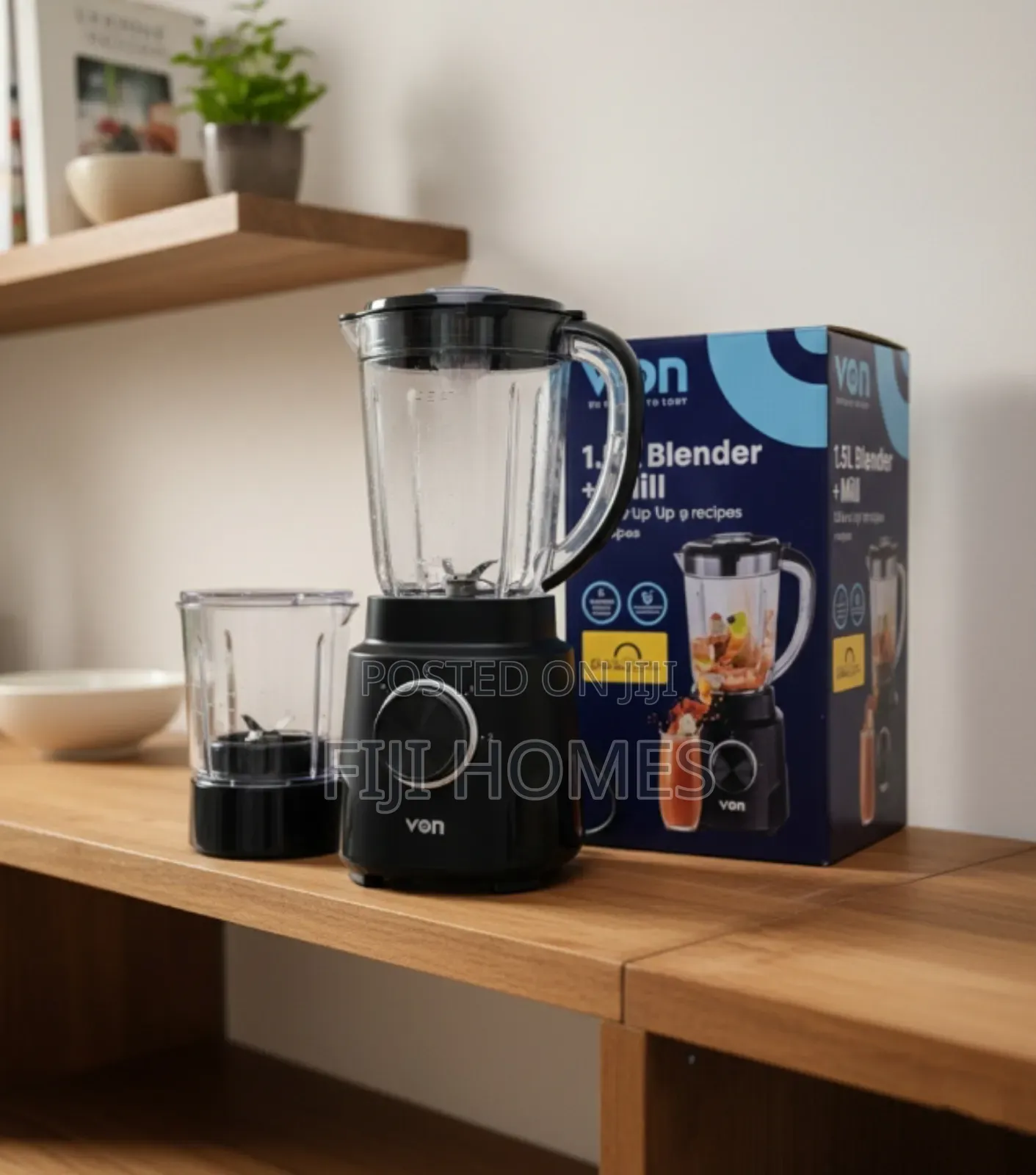 Von 1.5l Blender + Grinder | 500w 2-in-1 Electric Blender