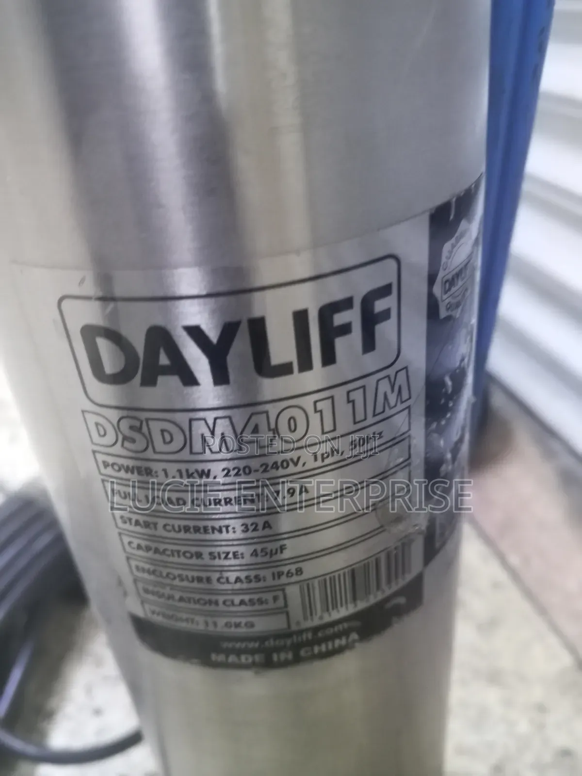Dayliff Submersible Water Pump 1hp With Control Box