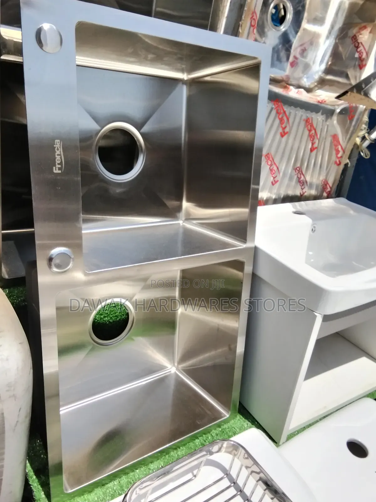 Deep Double Bowl Kitchen Sink With One Tap