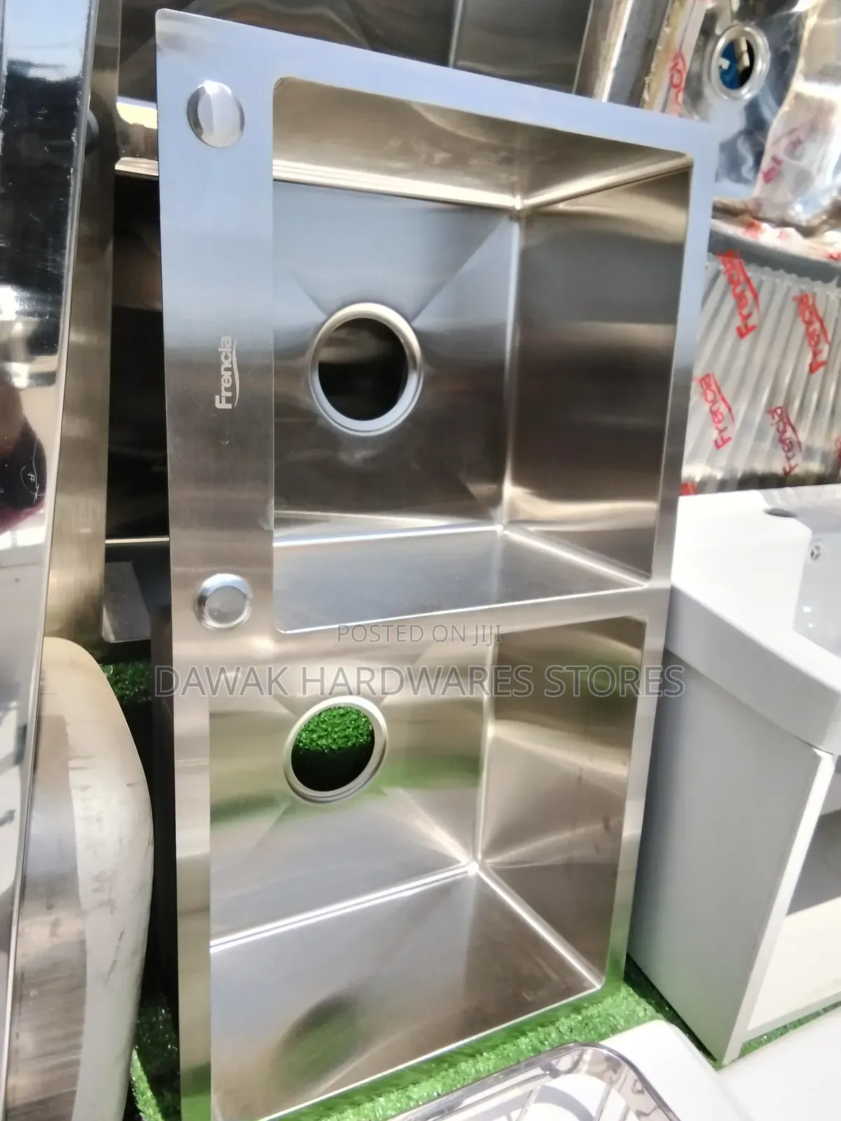 Deep Double Bowl Kitchen Sink With One Tap
