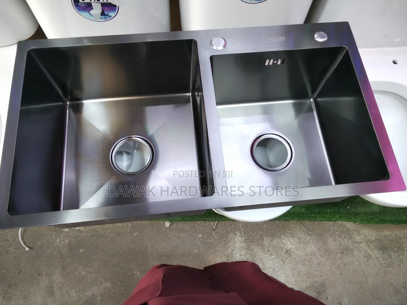 Deep Double Bowl Kitchen Sink With One Tap