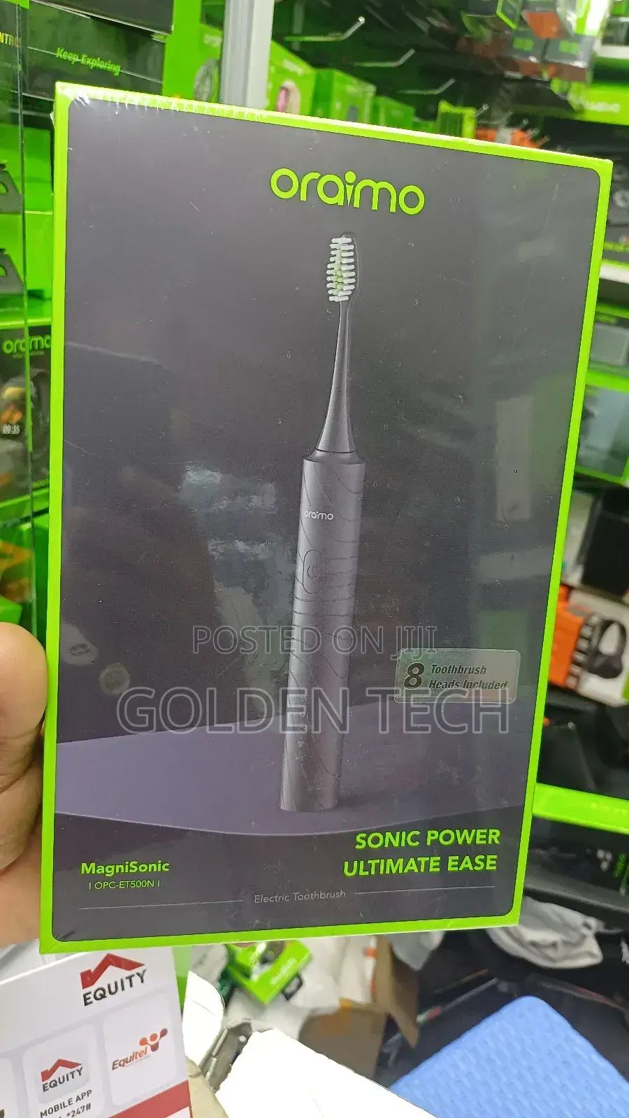 Oraimo Magnisonic Sonic Power Electric Toothbrush 8 Brush Heads
