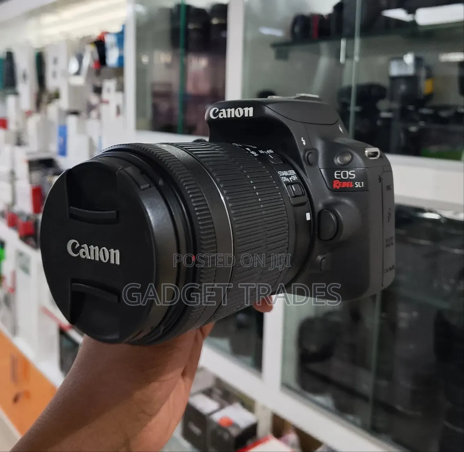 Canon Eos Rebel Sl1 DSLR Camera With 18-55mm