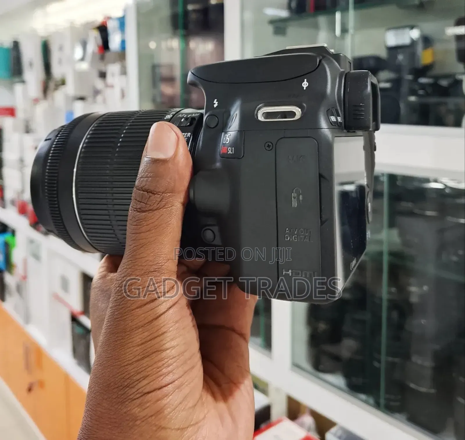 Canon Eos Rebel Sl1 DSLR Camera With 18-55mm