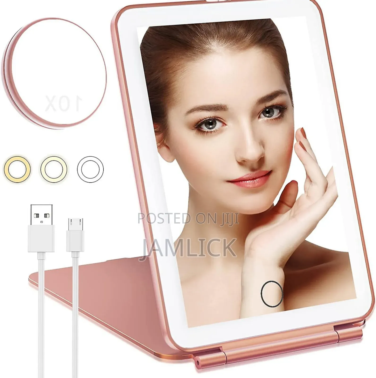 Rechargeable Led Travel Tablet Vanity Mirror –Pm