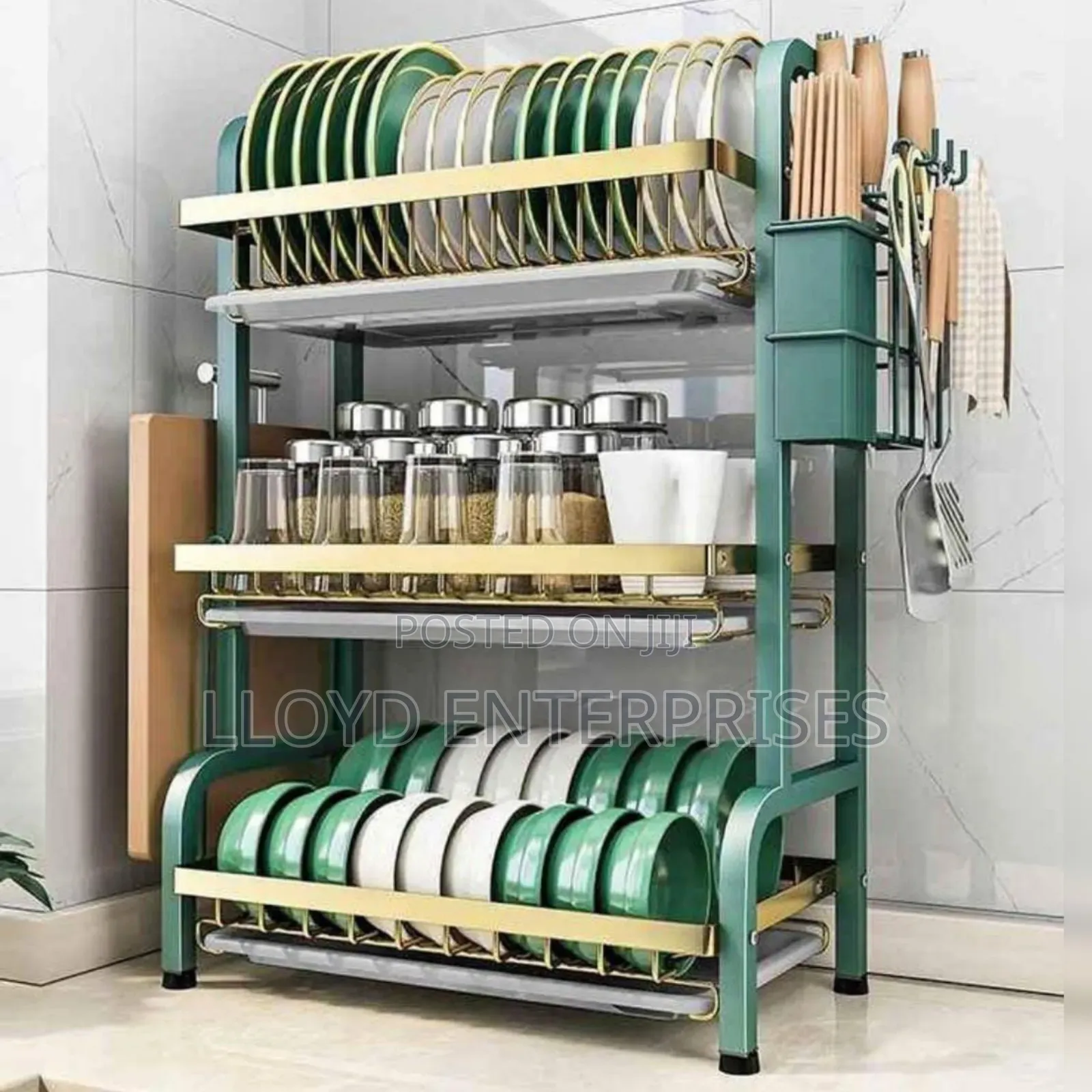 Green Multipurpose Dish Rack