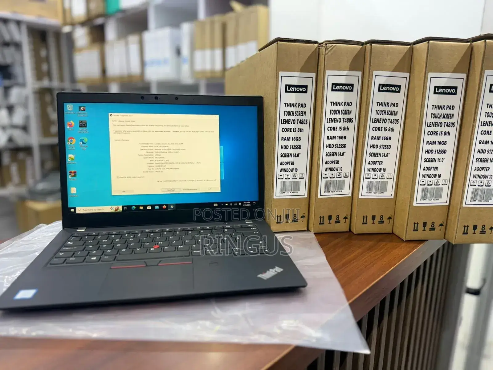 New Laptop Lenovo ThinkPad T480s 16GB Intel Core I5 SSD 512GB