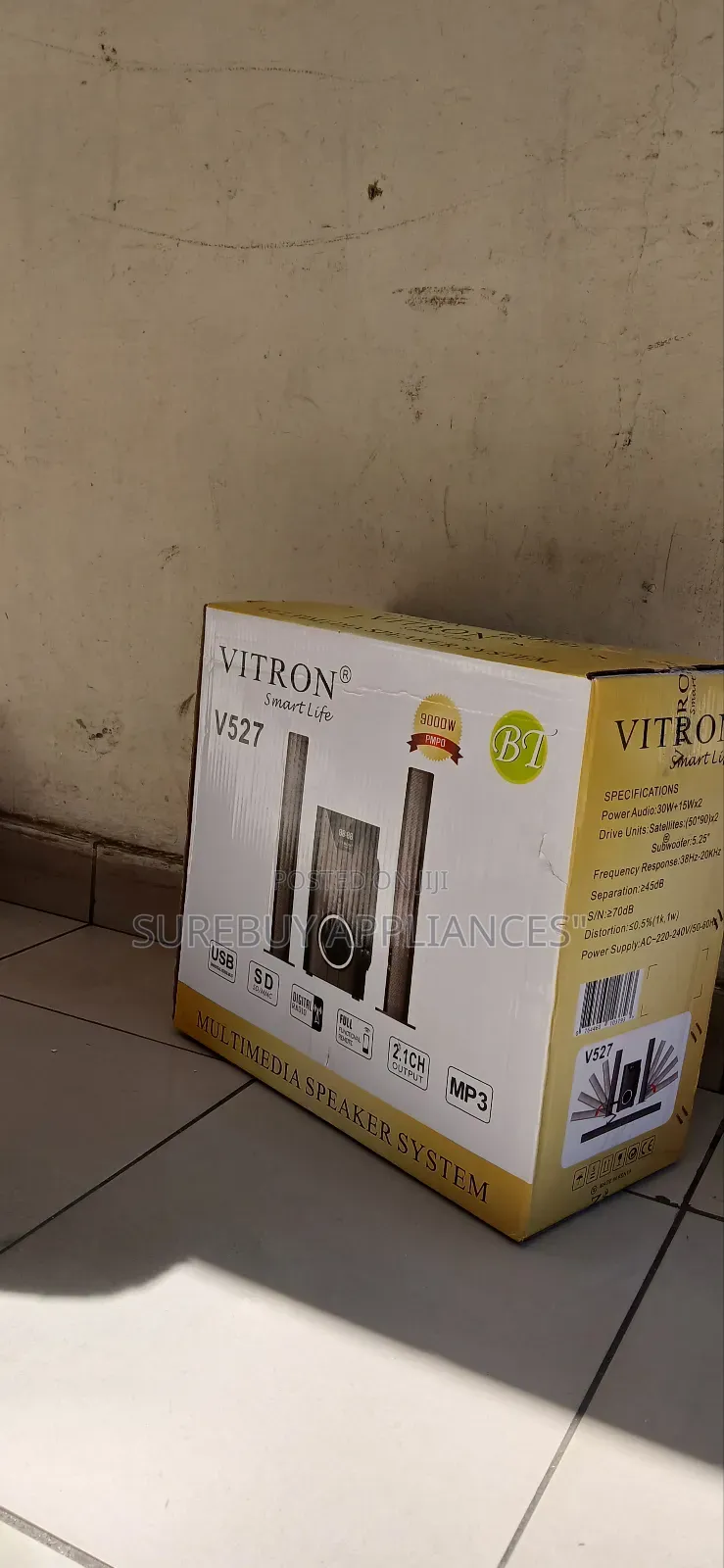 Vitron V527 2.1ch Bluetooth Soundbar With Subwoofer