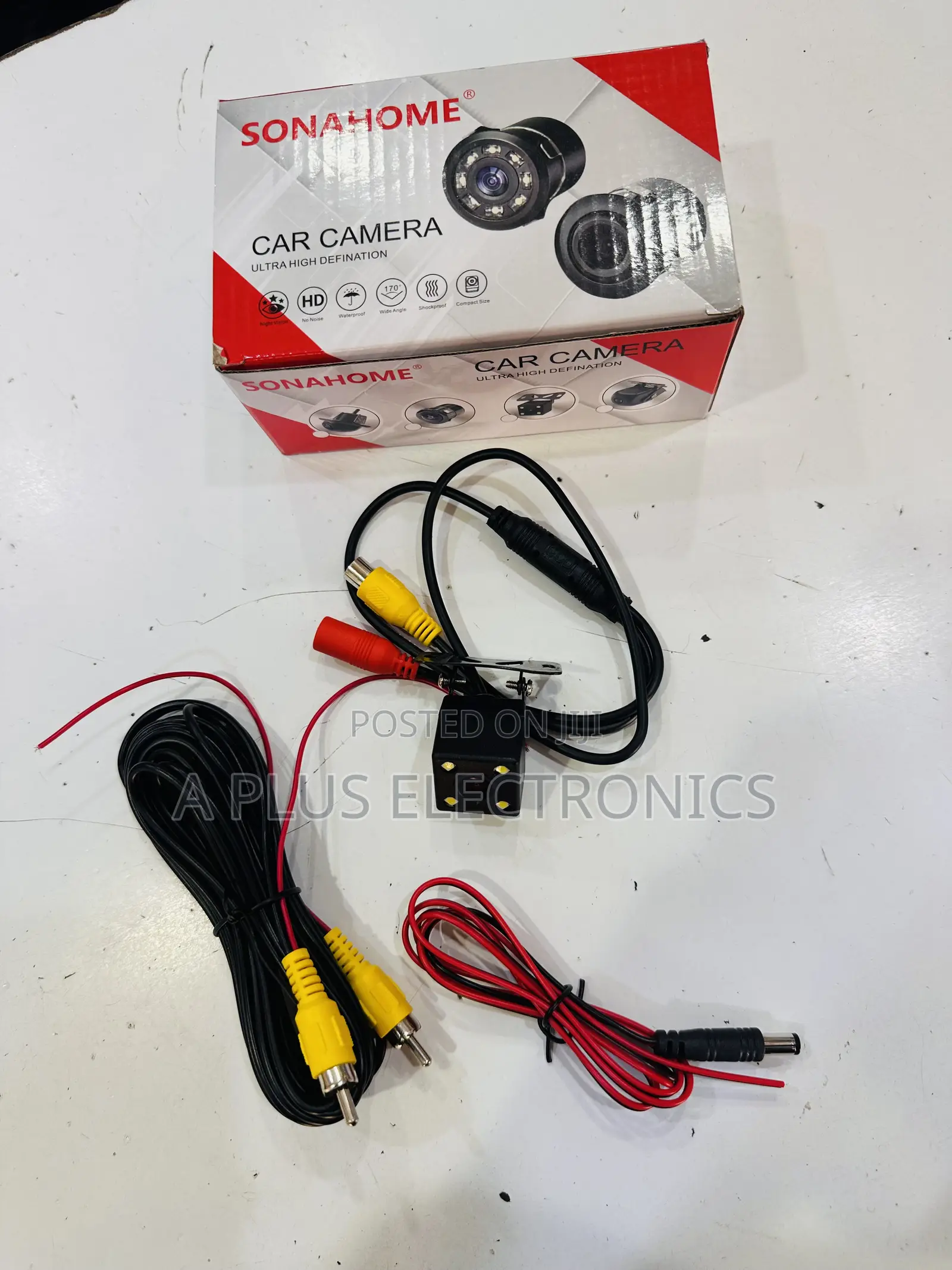 4 Light Reverse Camera – Hd Night Vision Car Backup Camera