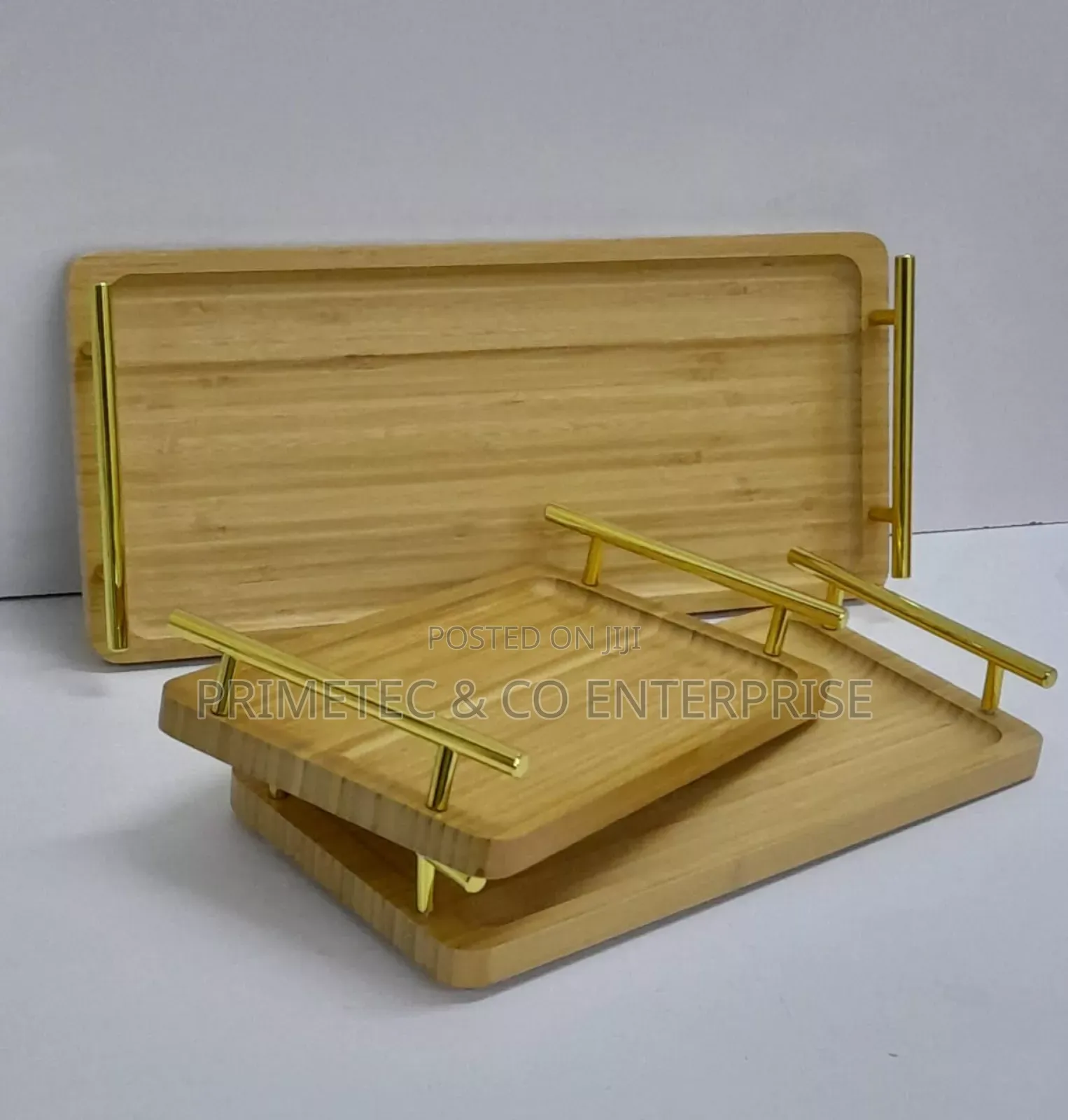 3in1 Serving Tray With Bamboo Handle